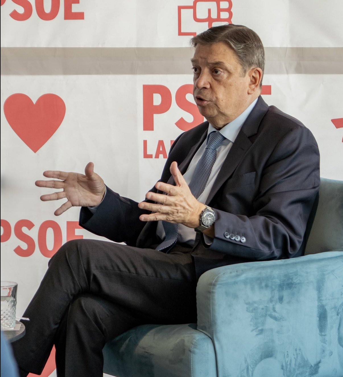 Ministro Luis Planas con el PSOE lanzaroteño Ministro Luis Planas con el PSOE lanzaroteño