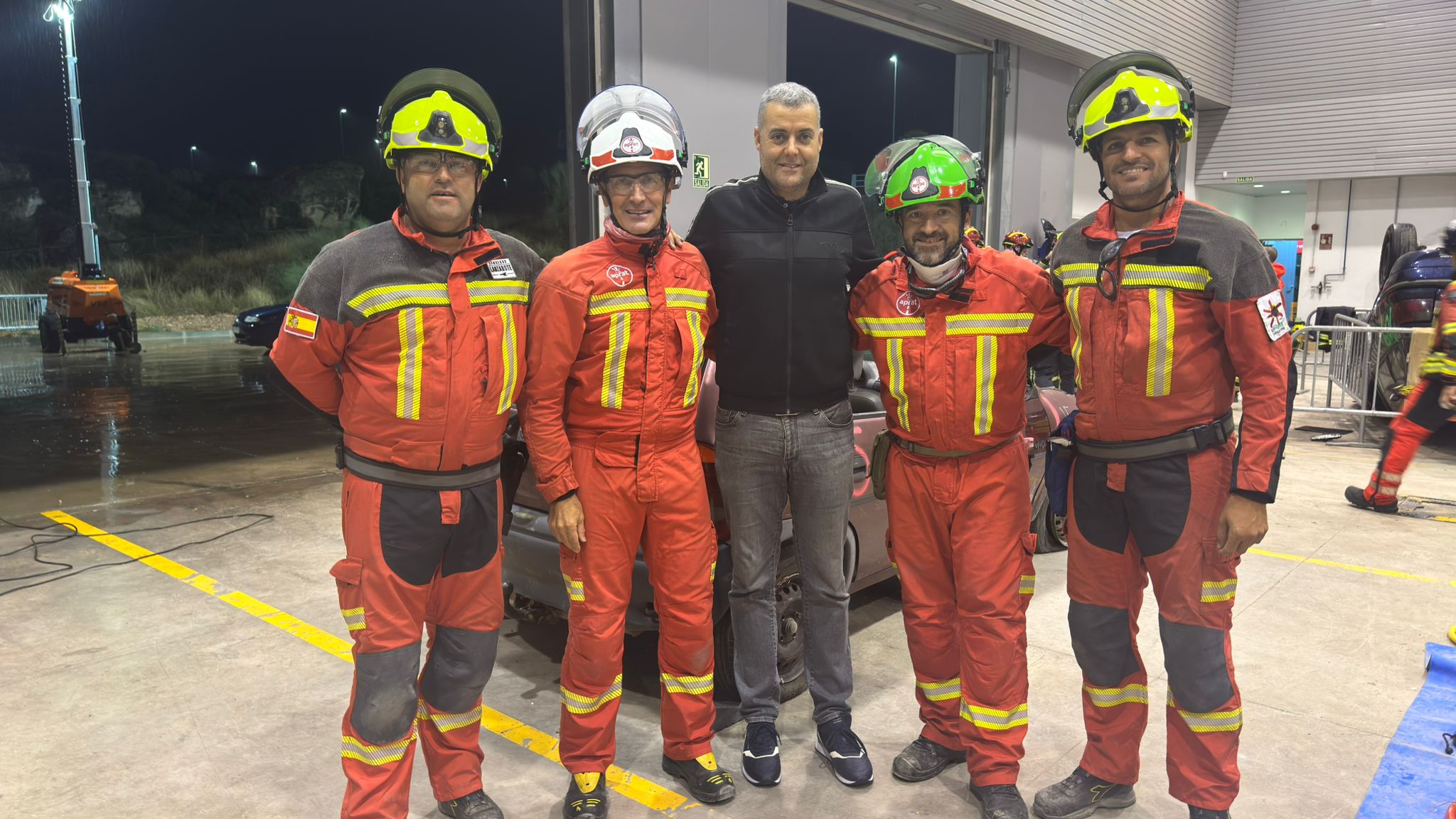 Bomberos en la APRAT Rescue 2025