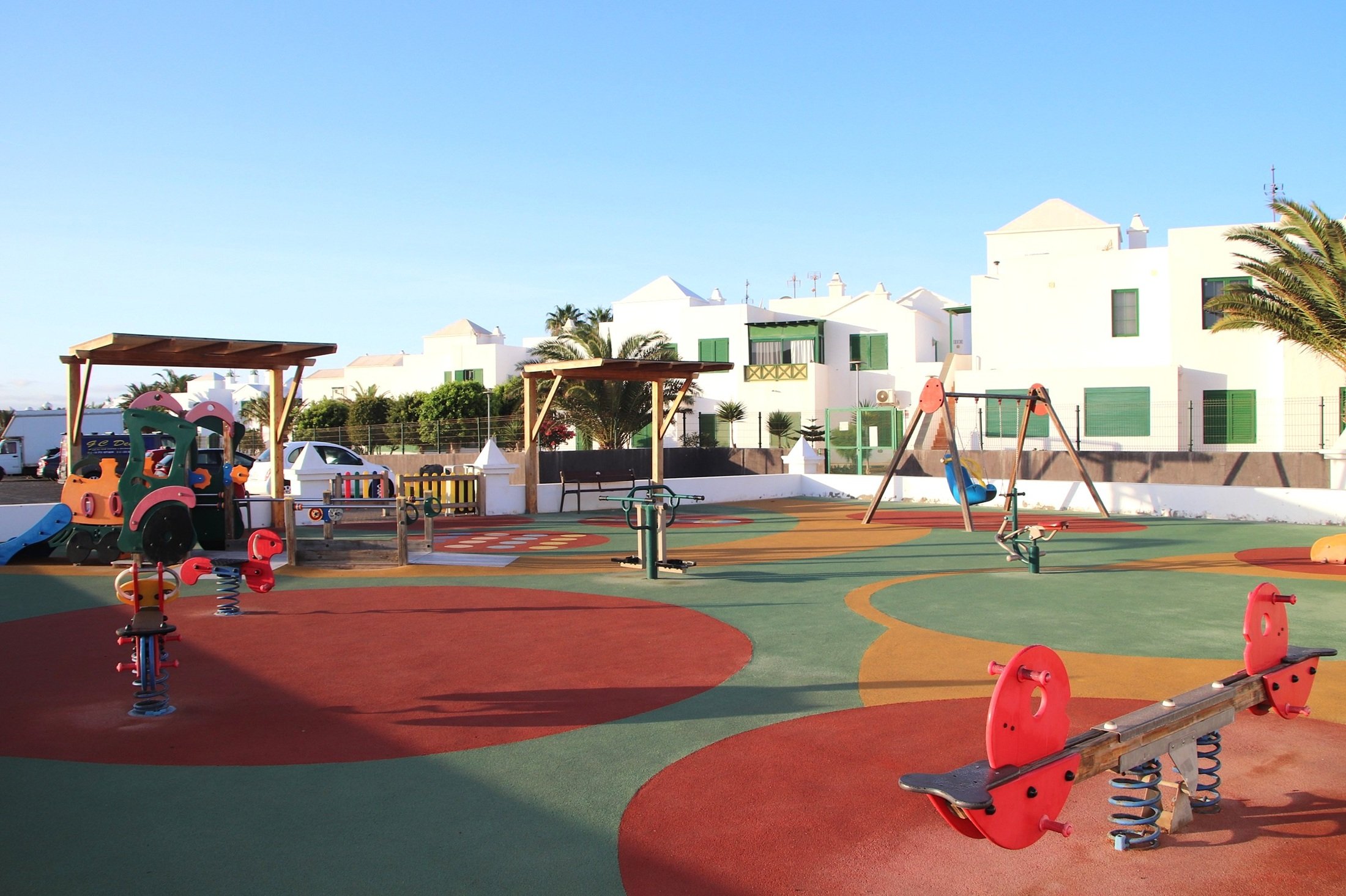 Uno de los parques infantiles del municipio de Yaiza