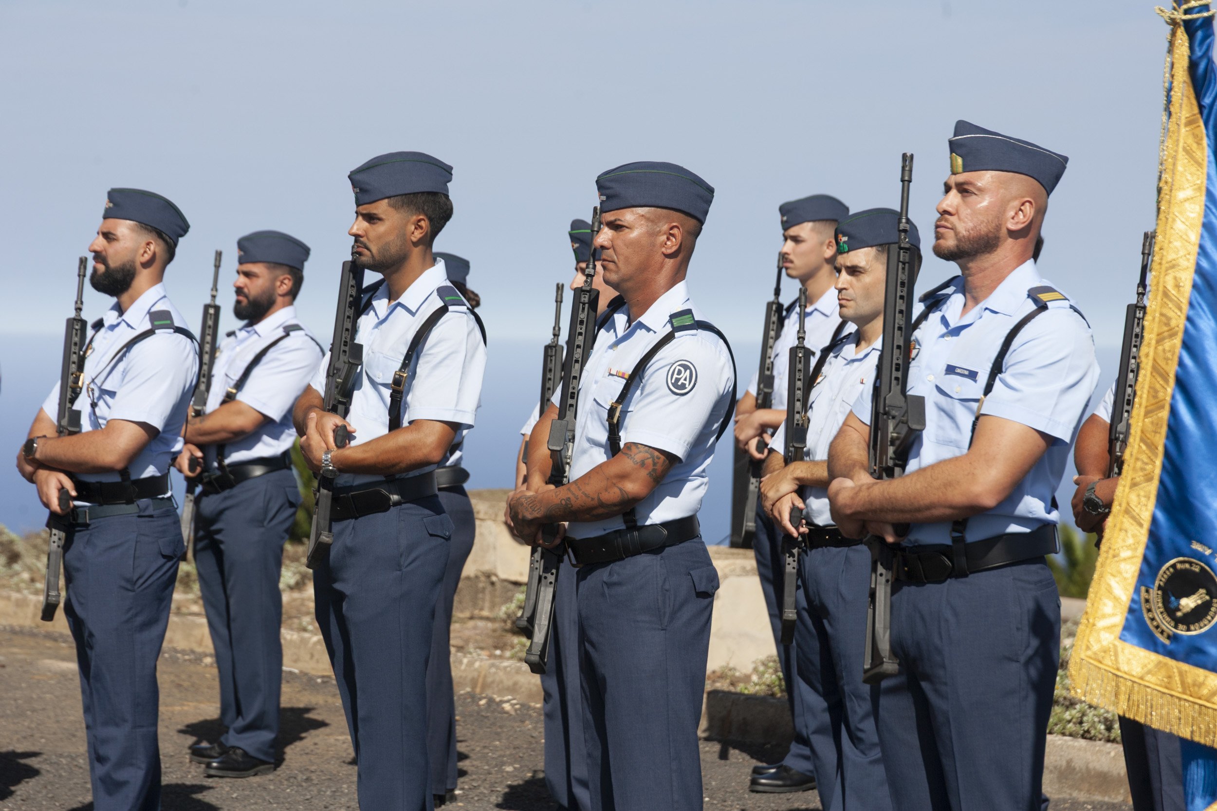 Toma de posesión del comandante Tanausú Guglieri. Fotos: Juan Mateos. Toma de posesión del comandante Tanausú Guglieri. Fotos: Juan Mateos.