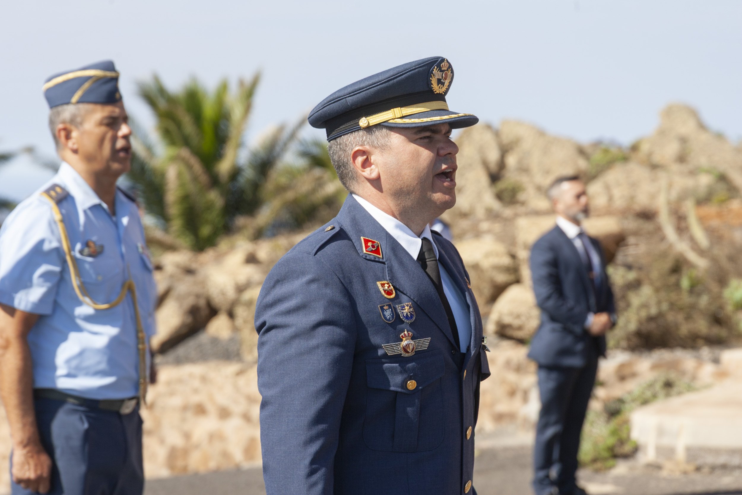 Toma de posesión del comandante Tanausú Guglieri. Fotos: Juan Mateos. Toma de posesión del comandante Tanausú Guglieri. Fotos: Juan Mateos.