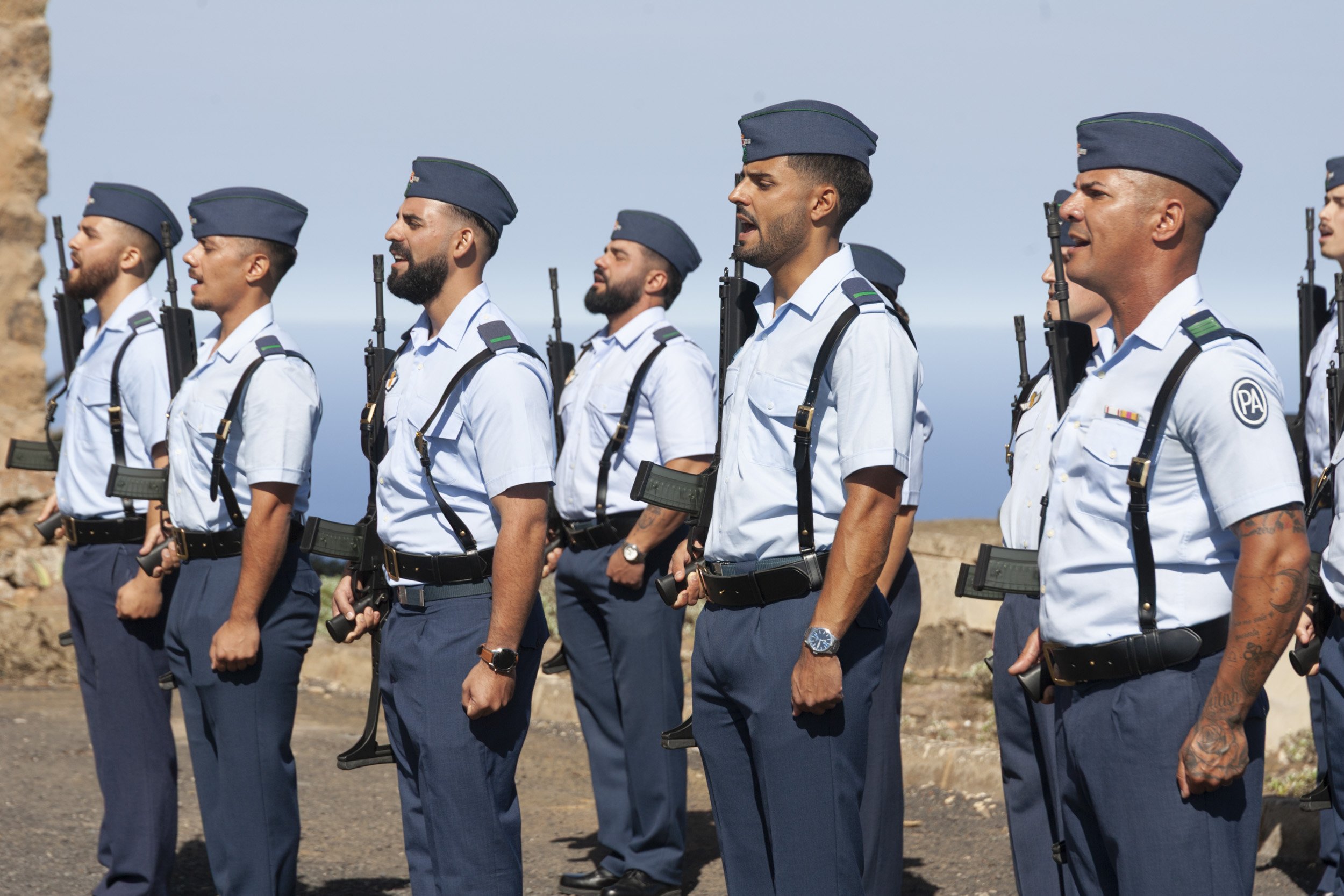 Toma de posesión del comandante Tanausú Guglieri. Fotos: Juan Mateos. Toma de posesión del comandante Tanausú Guglieri. Fotos: Juan Mateos.