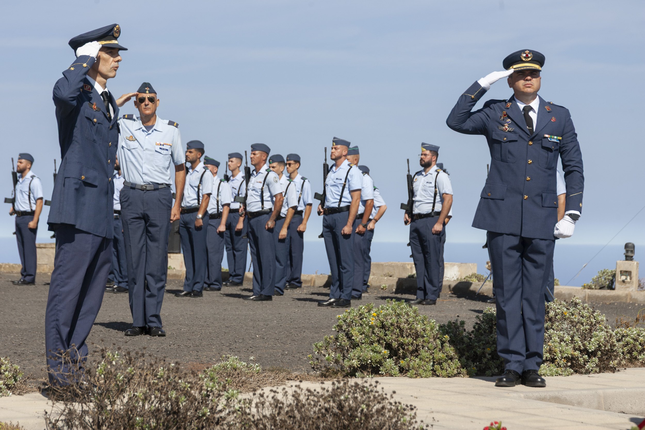 Toma de posesión del comandante Tanausú Guglieri. Fotos: Juan Mateos. Toma de posesión del comandante Tanausú Guglieri. Fotos: Juan Mateos.