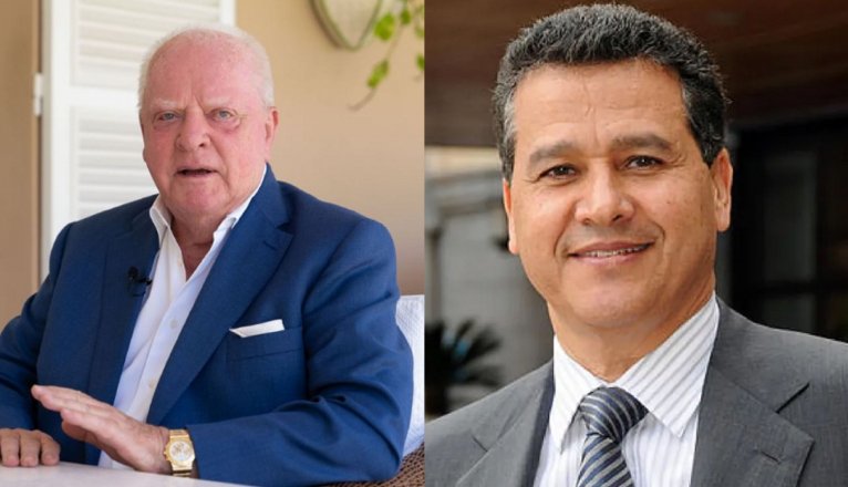 Los propietarios de Loro Parque, Wolfgang Kiessling, y de Lopesan Hoteles, Eustasio López. Foto: RTVC y El Mundo. Los propietarios de Loro Parque, Wolfgang Kiessling, y de Lopesan Hoteles, Eustasio López. Foto: RTVC y El Mundo.