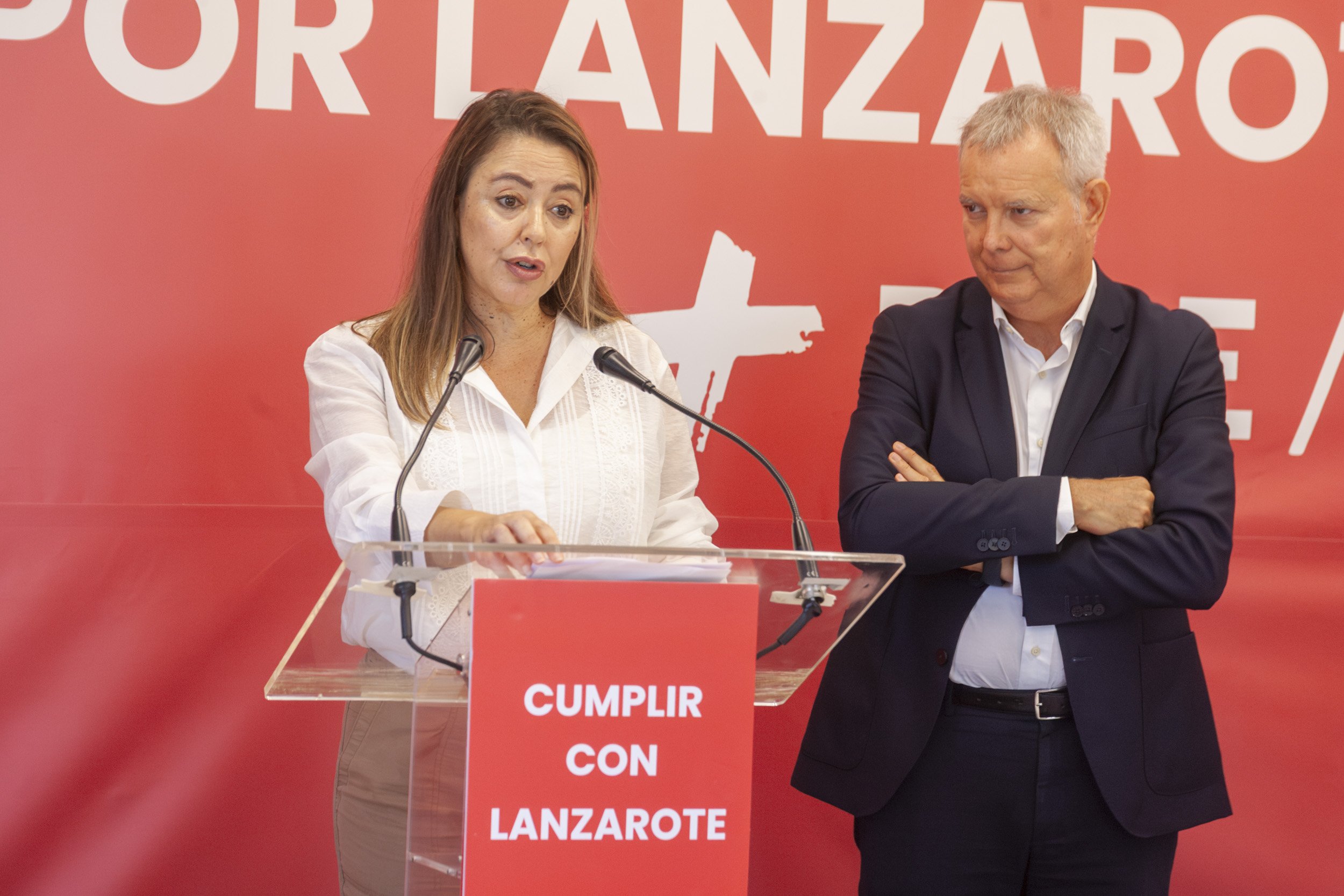 Rueda de prensa del PSOE en Lanzarote. Foto: Juan Mateos Rueda de prensa del PSOE en Lanzarote. Foto: Juan Mateos