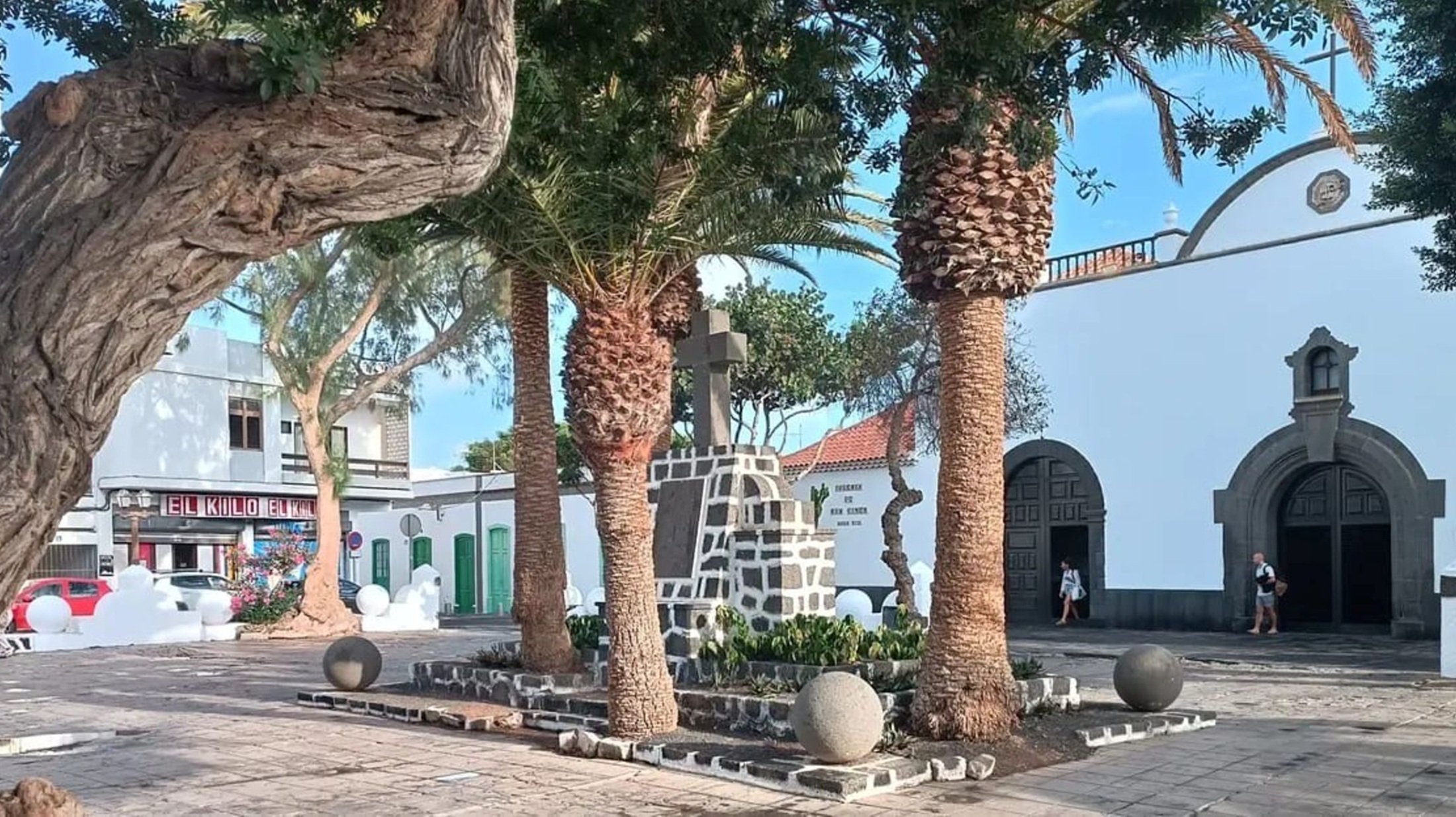 Plaza de Las Palmas antes de las obras