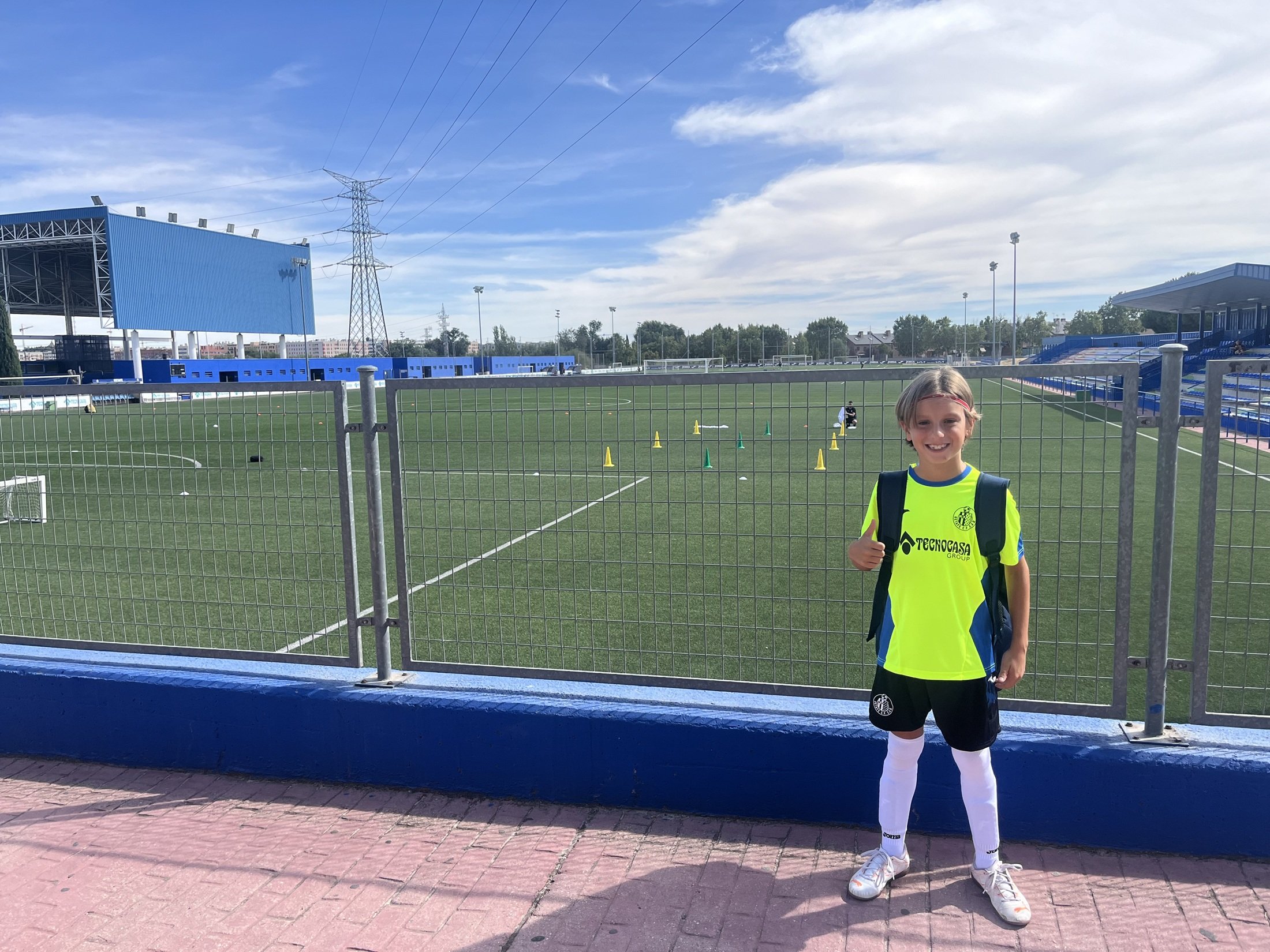 El joven futbolista León Larrocca