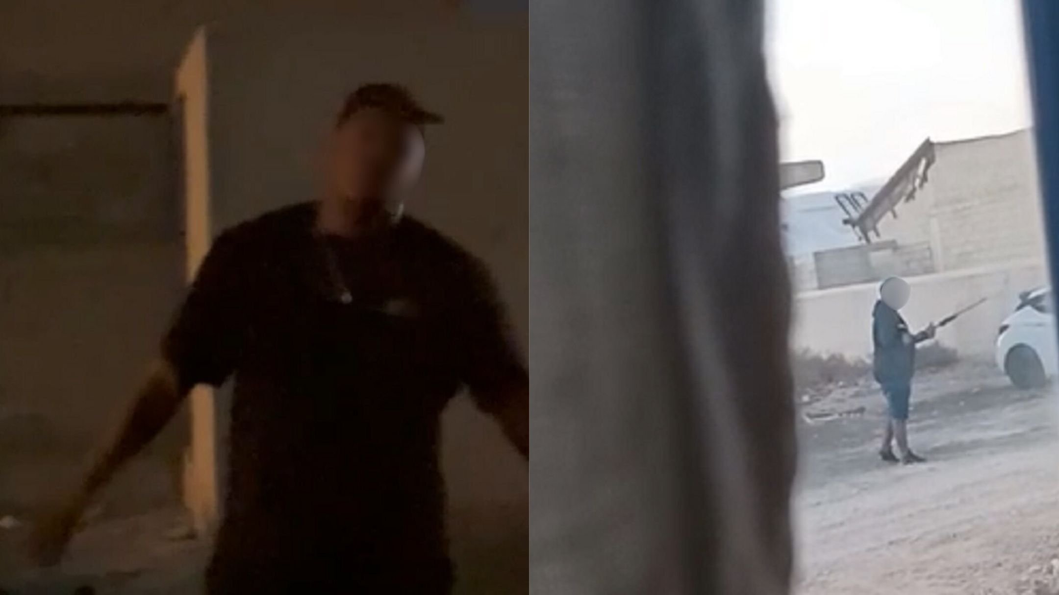 Capturas de vídeos de las actuaciones de Lanzaokupa. Fotos: Cedidas.