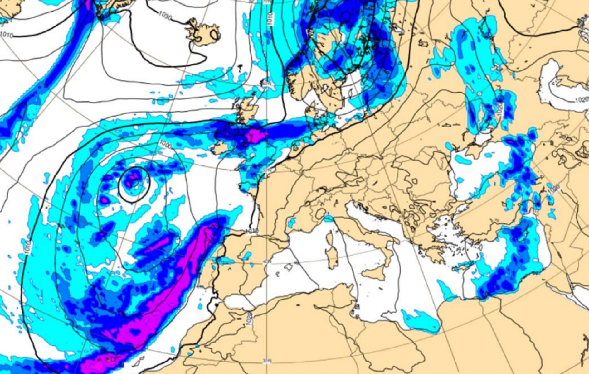 Llegada de la borrasca Claudia a Canarias