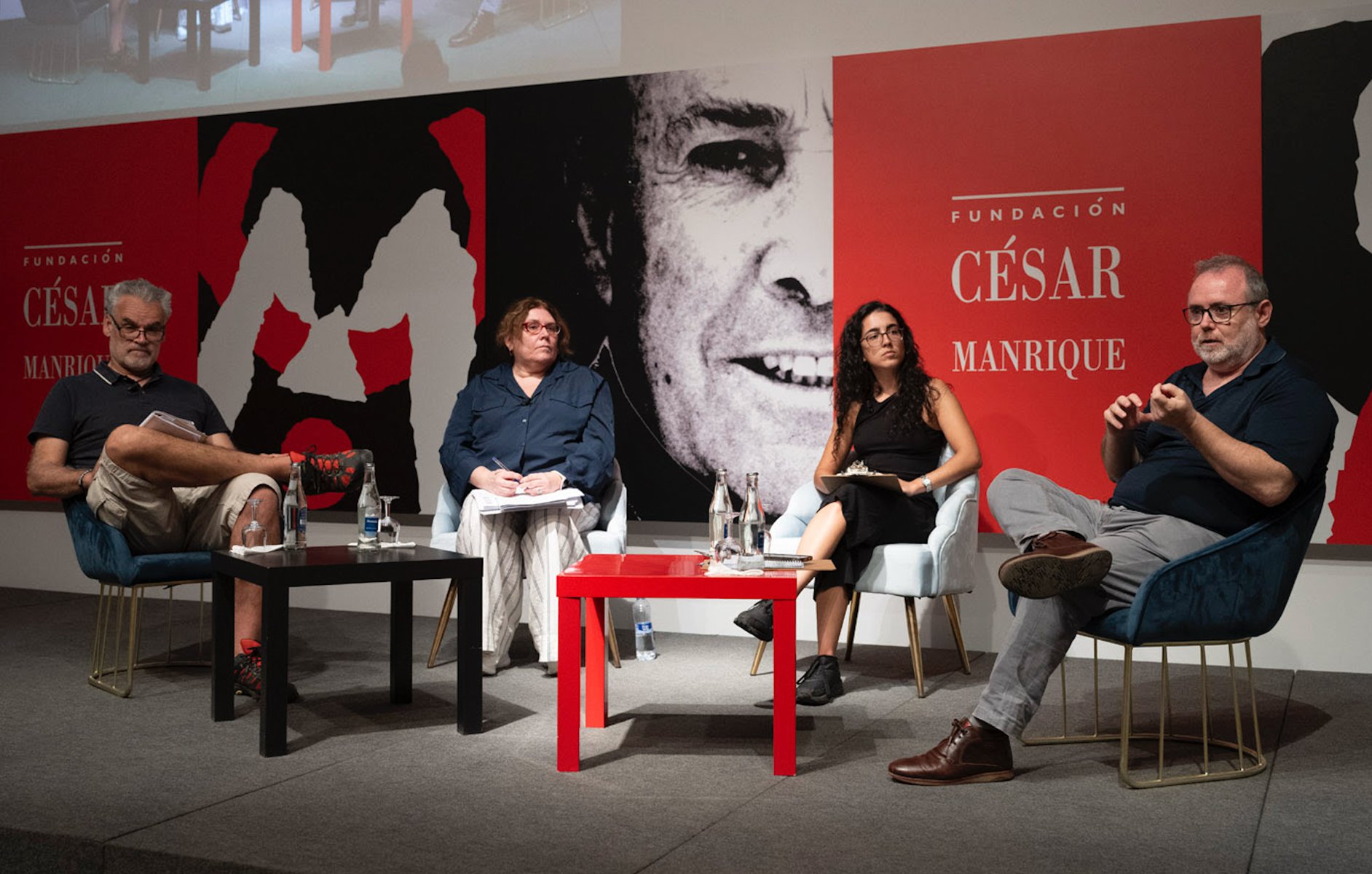 Ponentes en una de las mesas. Foto: Fundación César Manrique. 