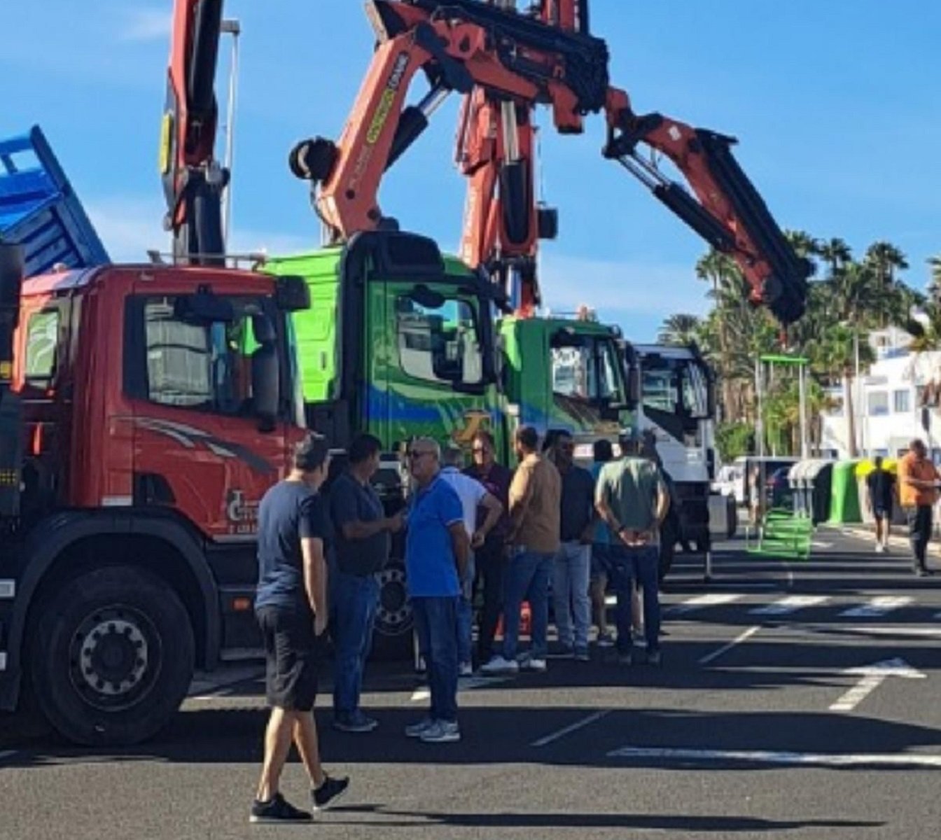 Camioneros en Los Pocillos