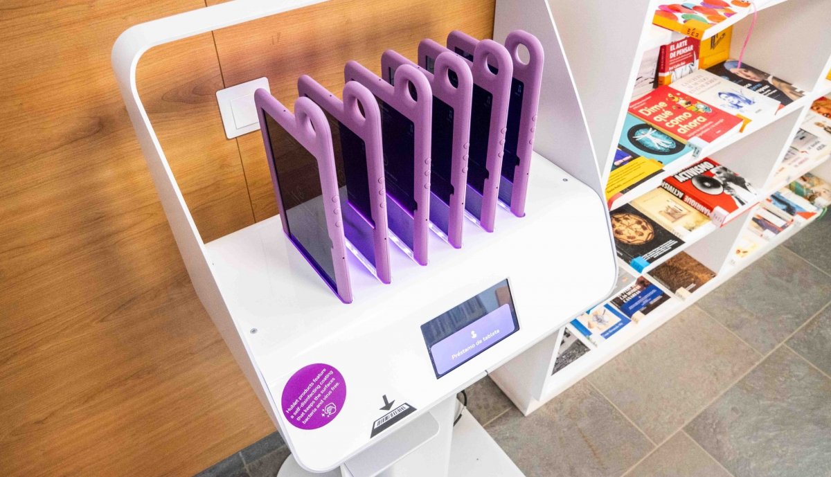 Punto de autoservicio de tablets