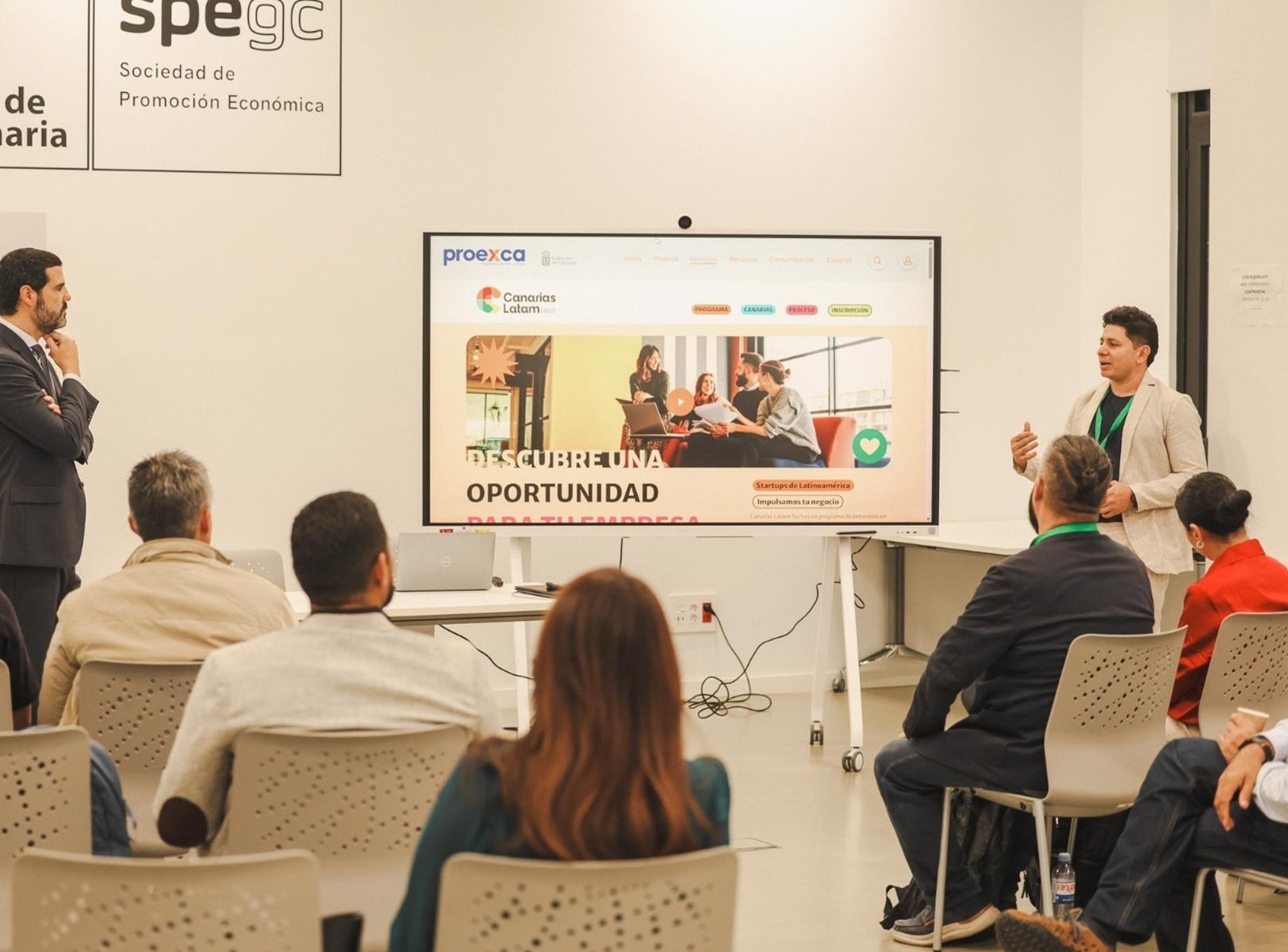 Uno de los encuentros empresariales de la misión.