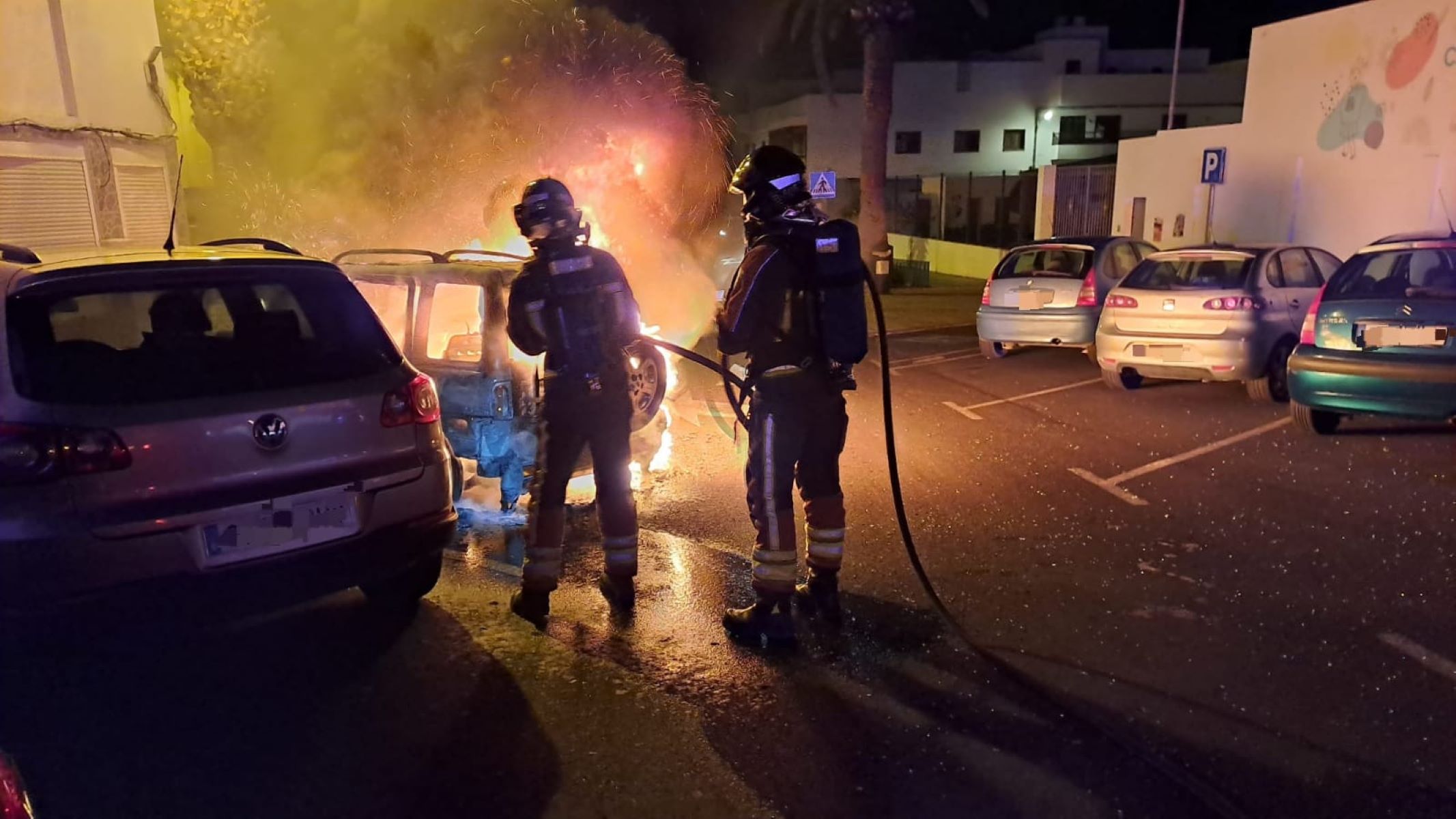 Calcinan un vehículo en Titerroy