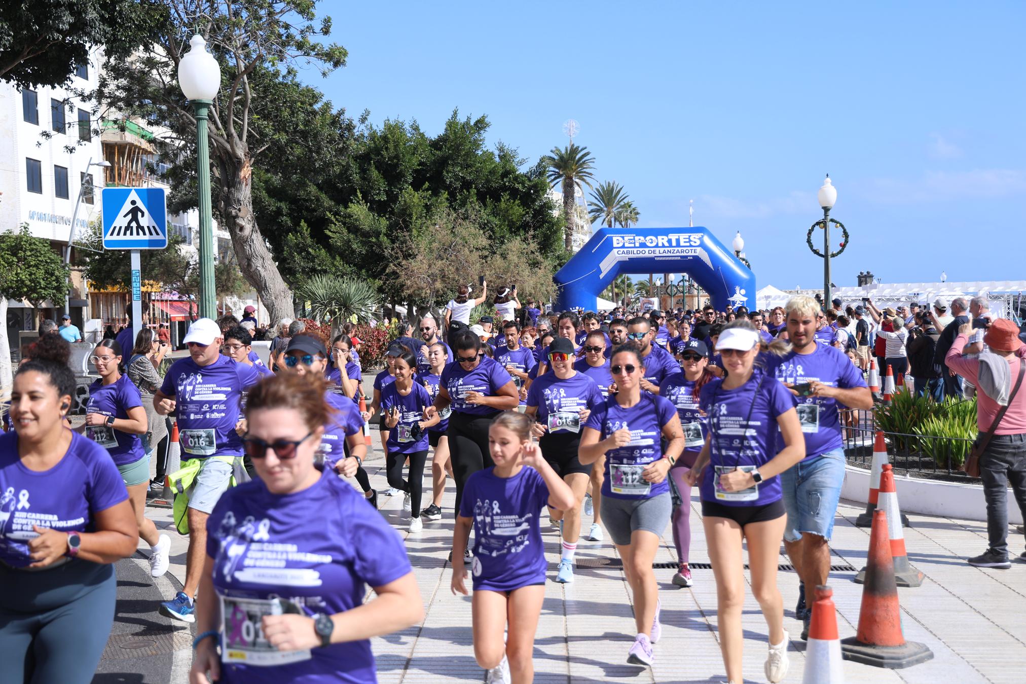 XIII Carrera Contra la Violencia de Género en Arrecife. Foto: La Voz