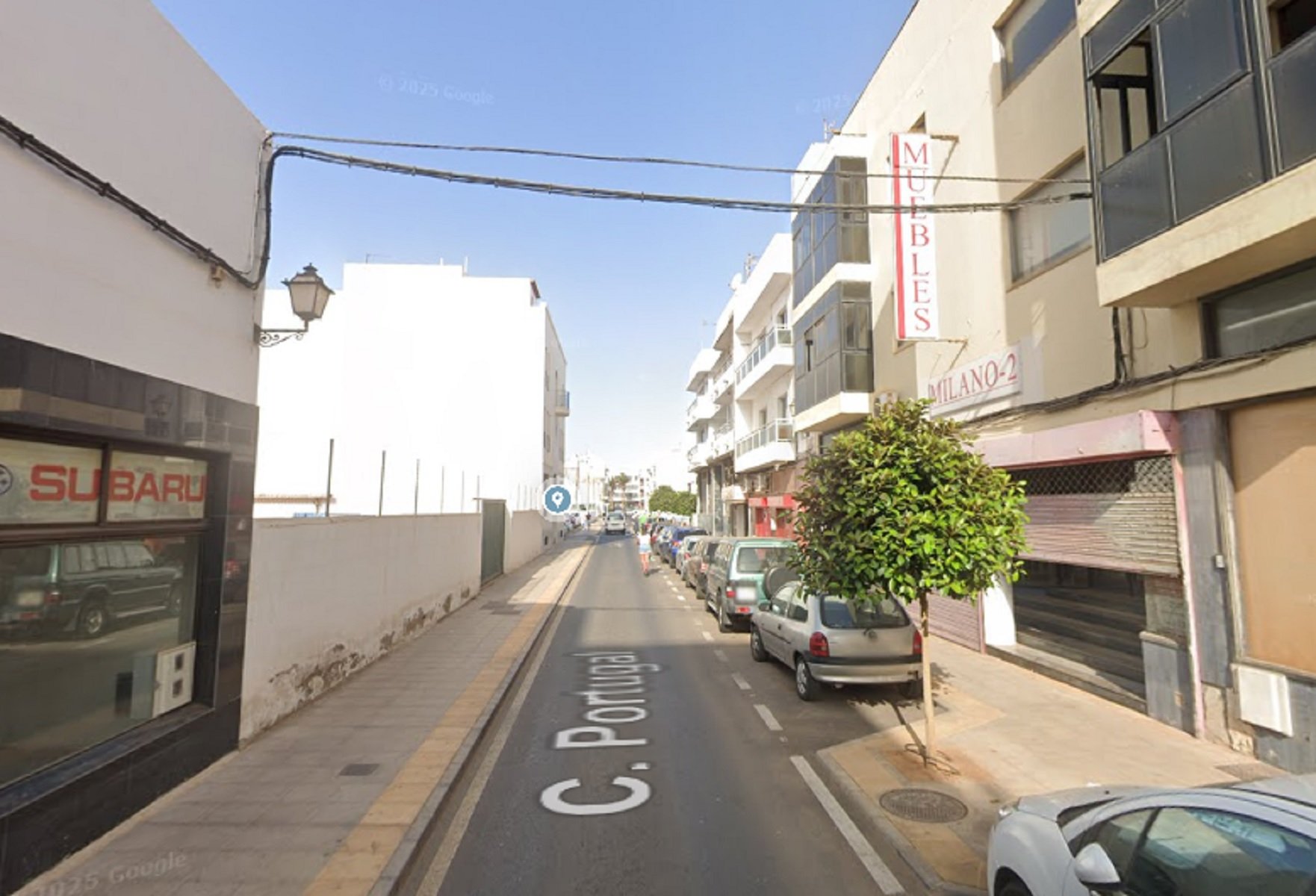 Vista general de la calle Portugal