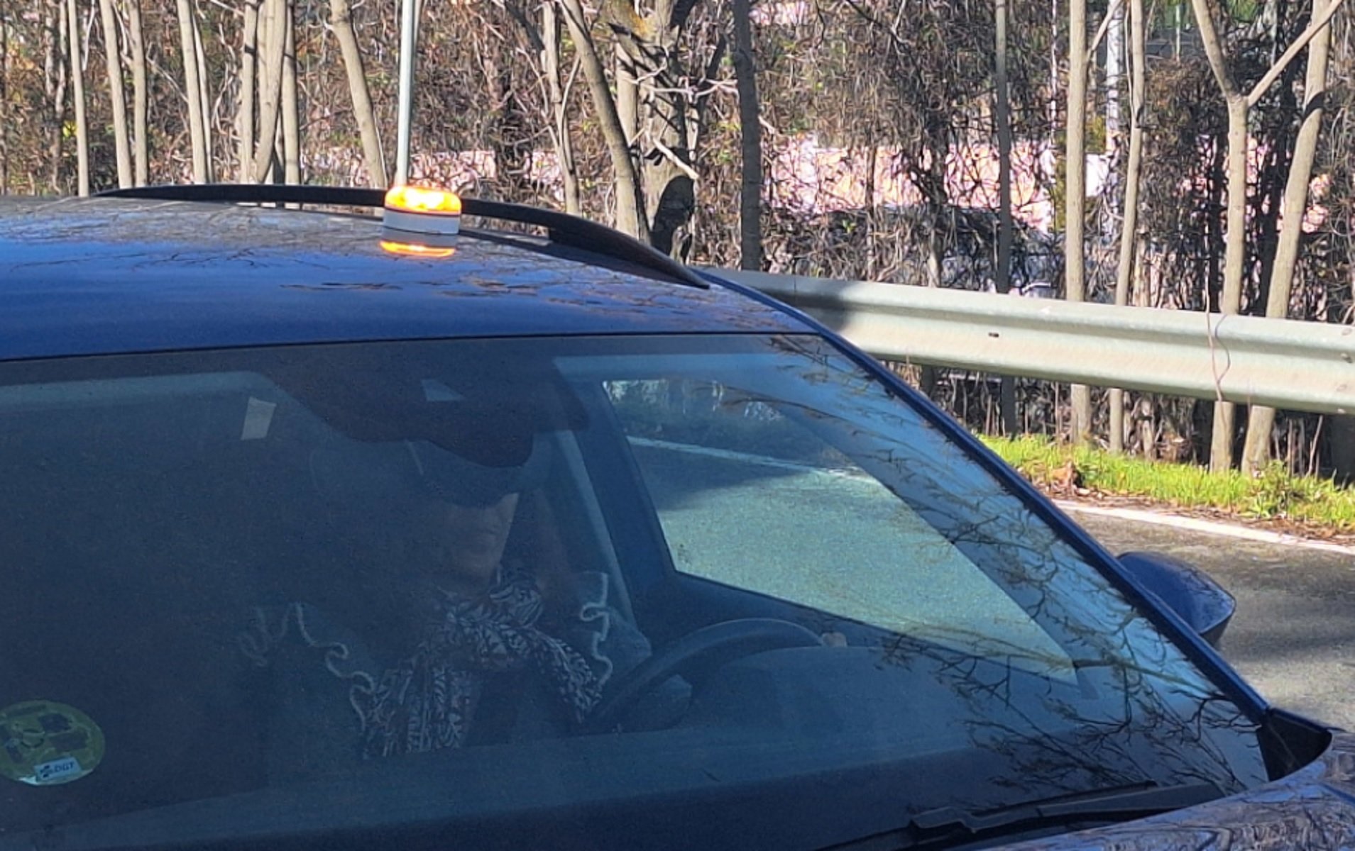 Baliza V16. Foto: DGT.