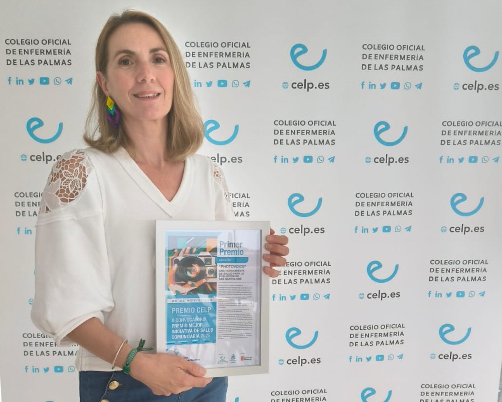 Mar Fernández en un momento de la entrega.