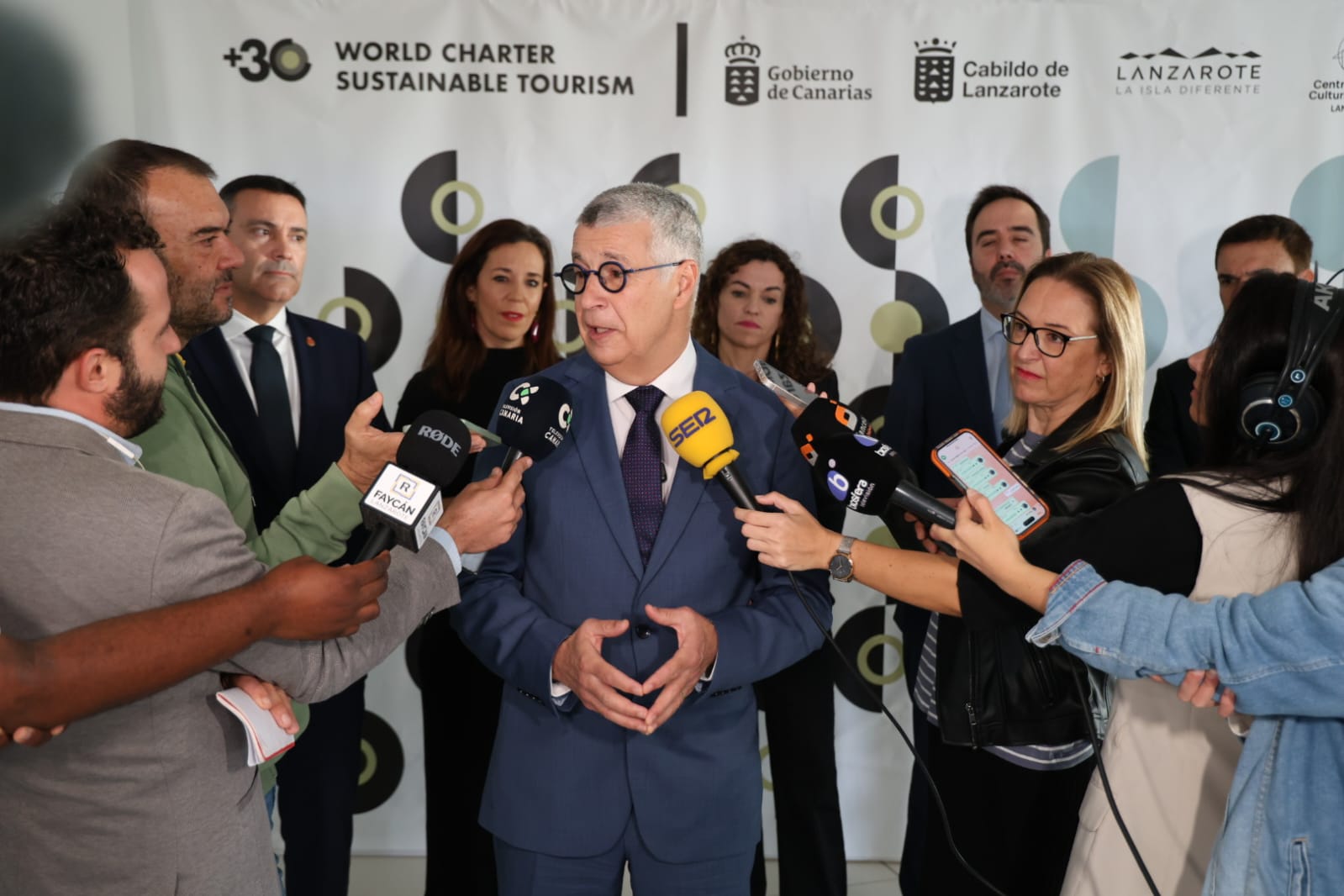 Inauguración del acto de adopción de la Carta Mundial del Turismo Sostenible +30. Foto: La Voz Inauguración del acto de adopción de la Carta Mundial del Turismo Sostenible +30. Foto: La Voz