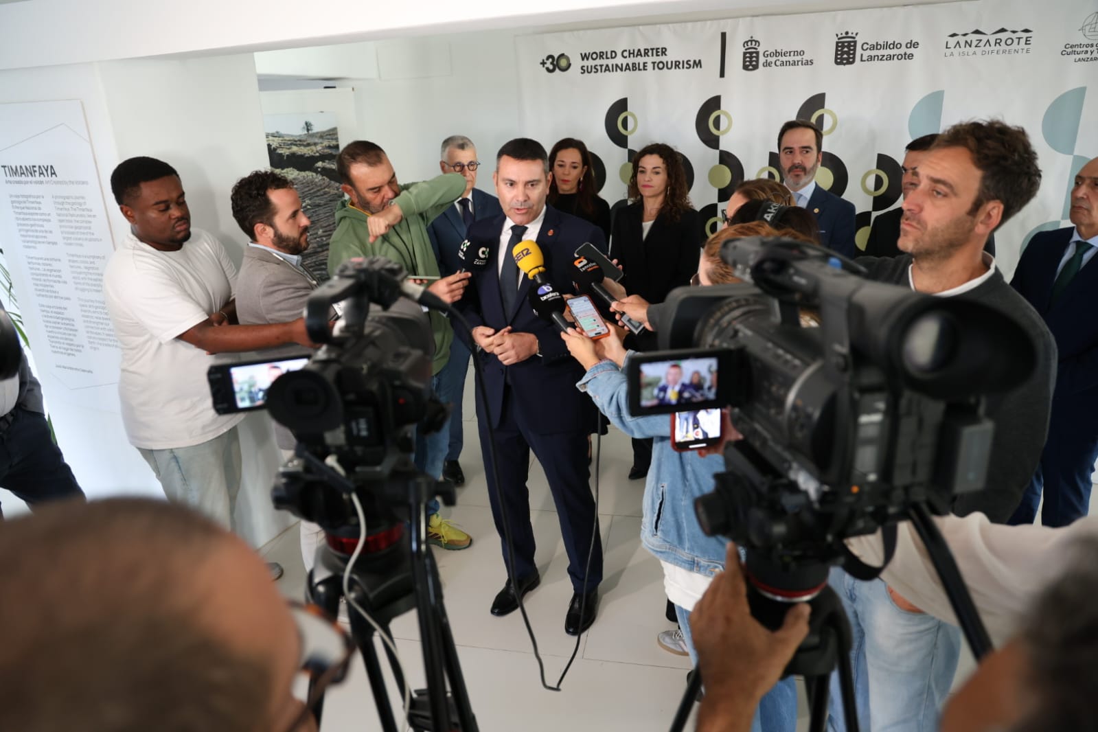 Inauguración del acto de adopción de la Carta Mundial del Turismo Sostenible +30. Foto: La Voz Inauguración del acto de adopción de la Carta Mundial del Turismo Sostenible +30. Foto: La Voz