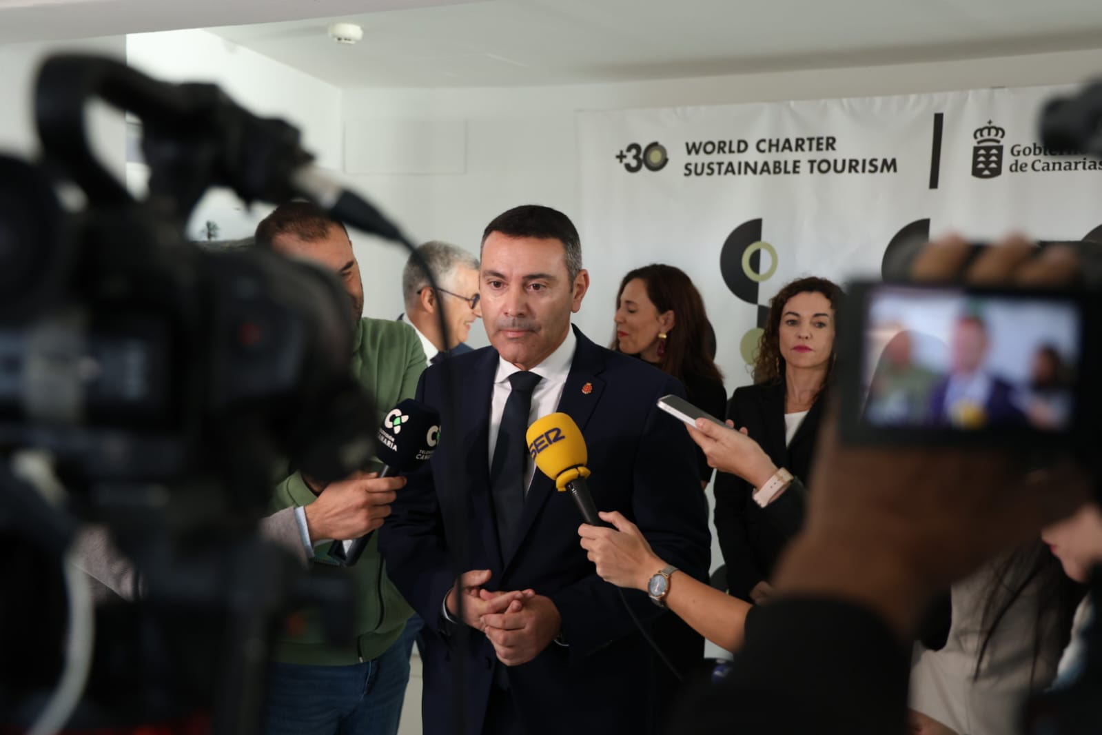 Inauguración del acto de adopción de la Carta Mundial del Turismo Sostenible +30. Foto: La Voz Inauguración del acto de adopción de la Carta Mundial del Turismo Sostenible +30. Foto: La Voz