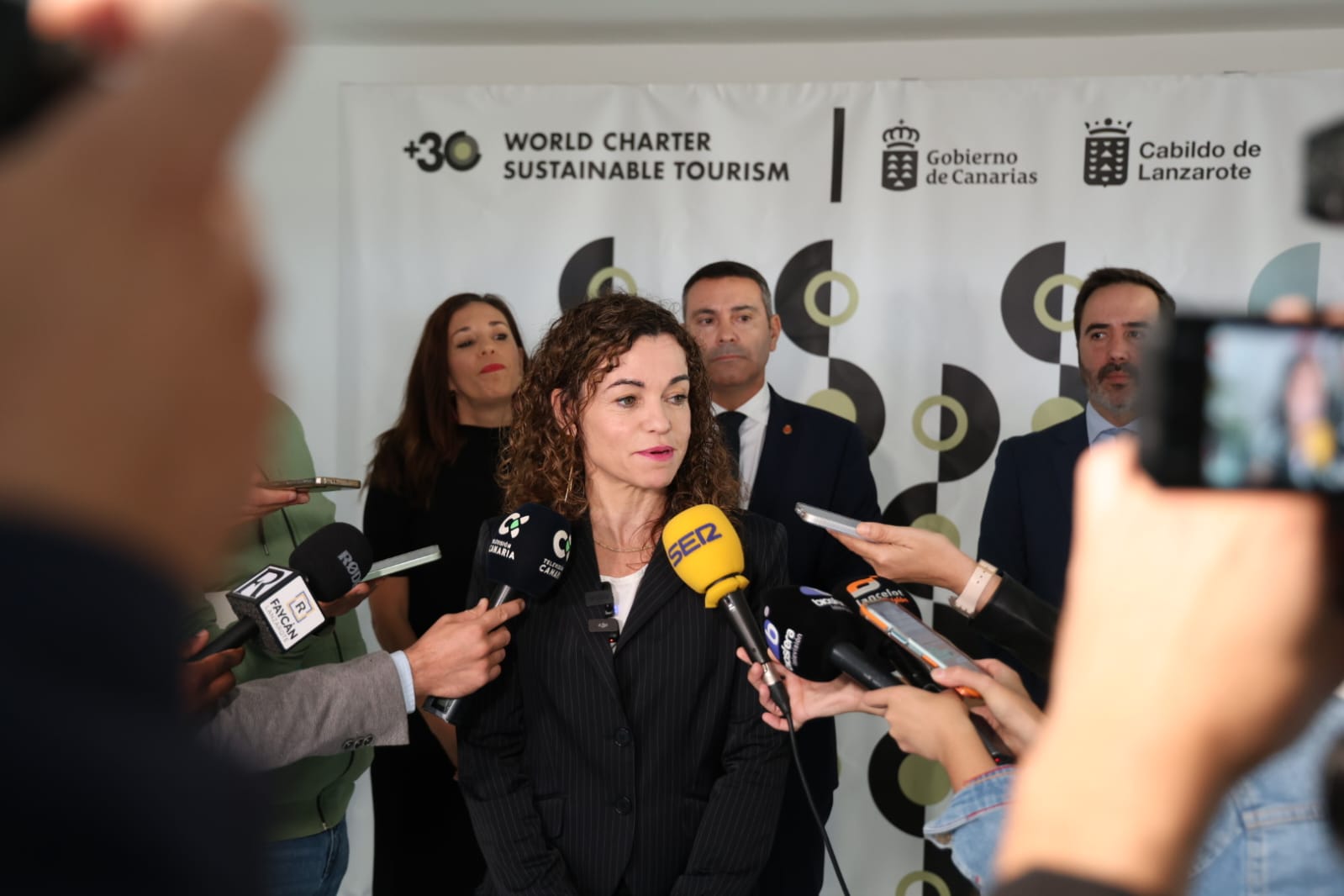 Inauguración del acto de adopción de la Carta Mundial del Turismo Sostenible +30. Foto: La Voz Inauguración del acto de adopción de la Carta Mundial del Turismo Sostenible +30. Foto: La Voz