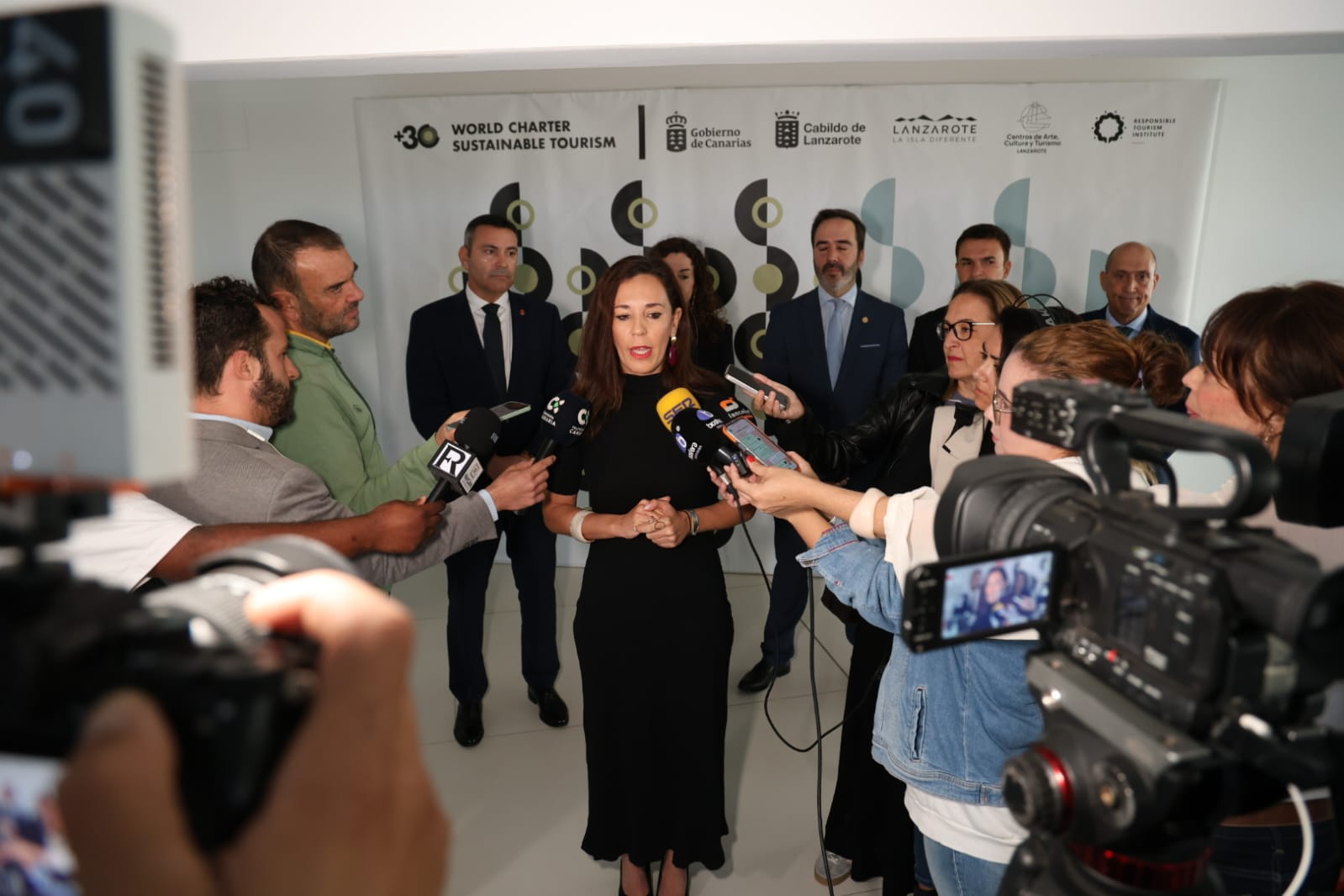 Inauguración del acto de adopción de la Carta Mundial del Turismo Sostenible +30. Foto: La Voz Inauguración del acto de adopción de la Carta Mundial del Turismo Sostenible +30. Foto: La Voz