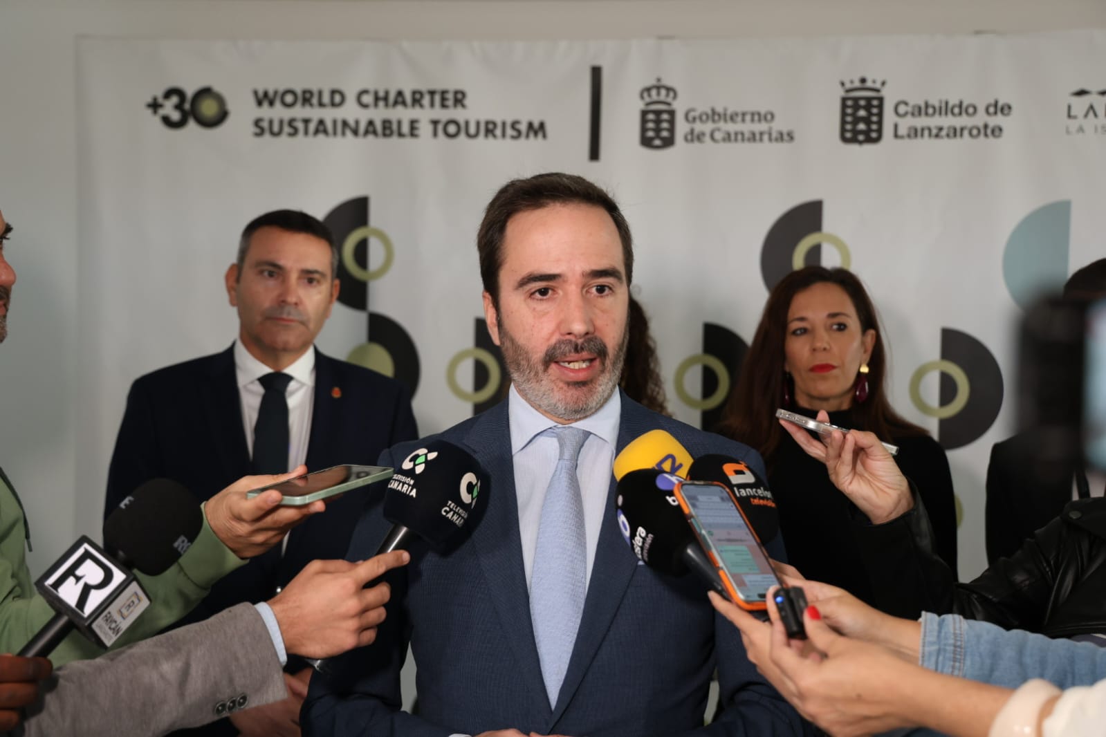 Inauguración del acto de adopción de la Carta Mundial del Turismo Sostenible +30. Foto: La Voz Inauguración del acto de adopción de la Carta Mundial del Turismo Sostenible +30. Foto: La Voz