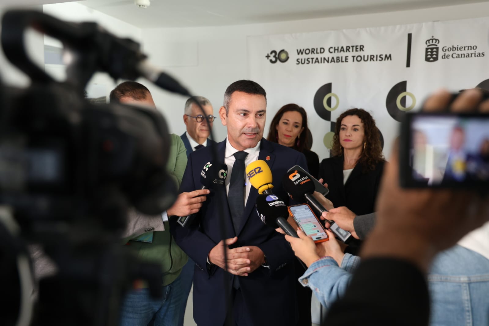 Inauguración del acto de adopción de la Carta Mundial del Turismo Sostenible +30. Foto: La Voz Inauguración del acto de adopción de la Carta Mundial del Turismo Sostenible +30. Foto: La Voz