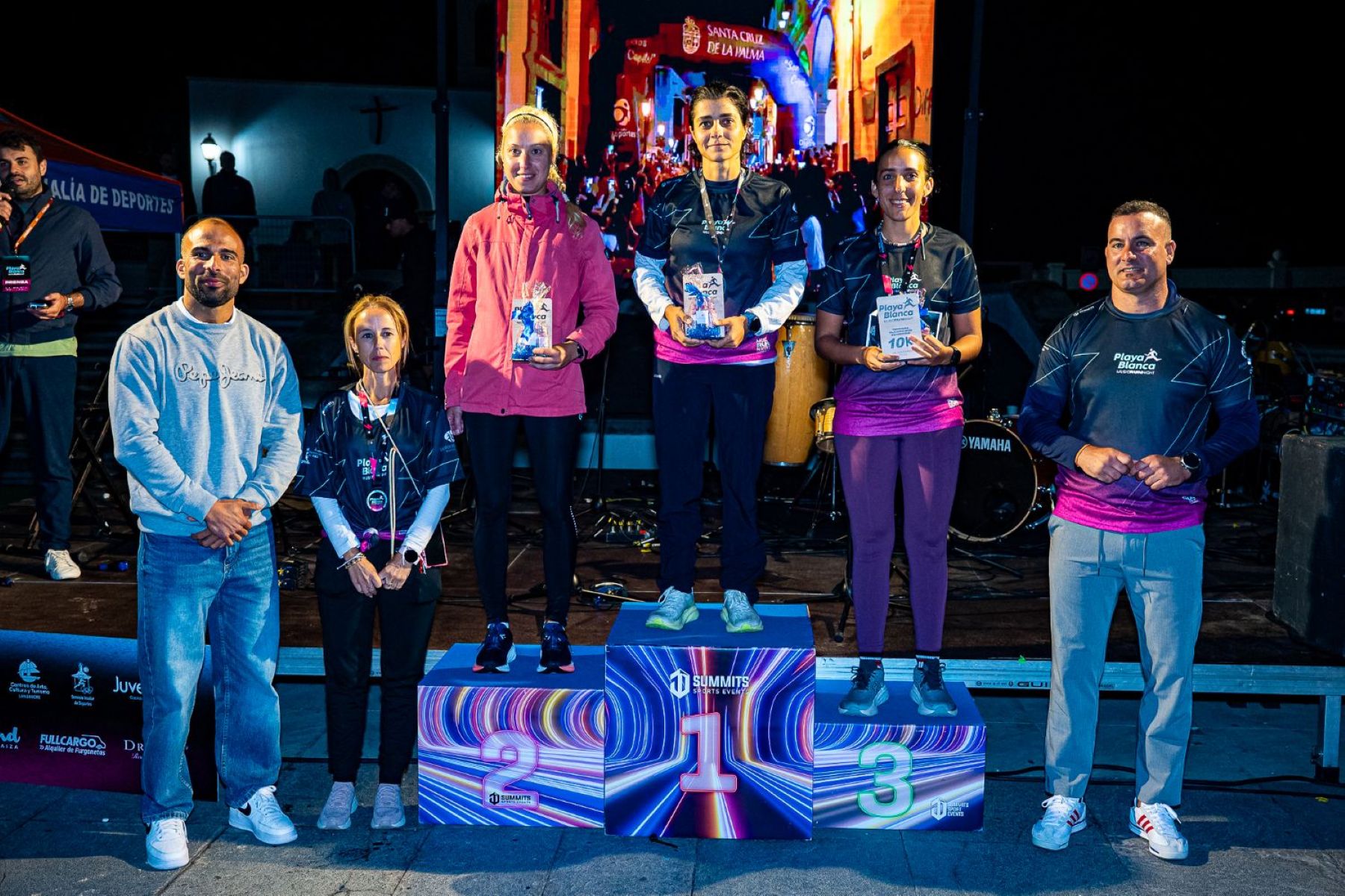 Podio femenino de la Music Run Night