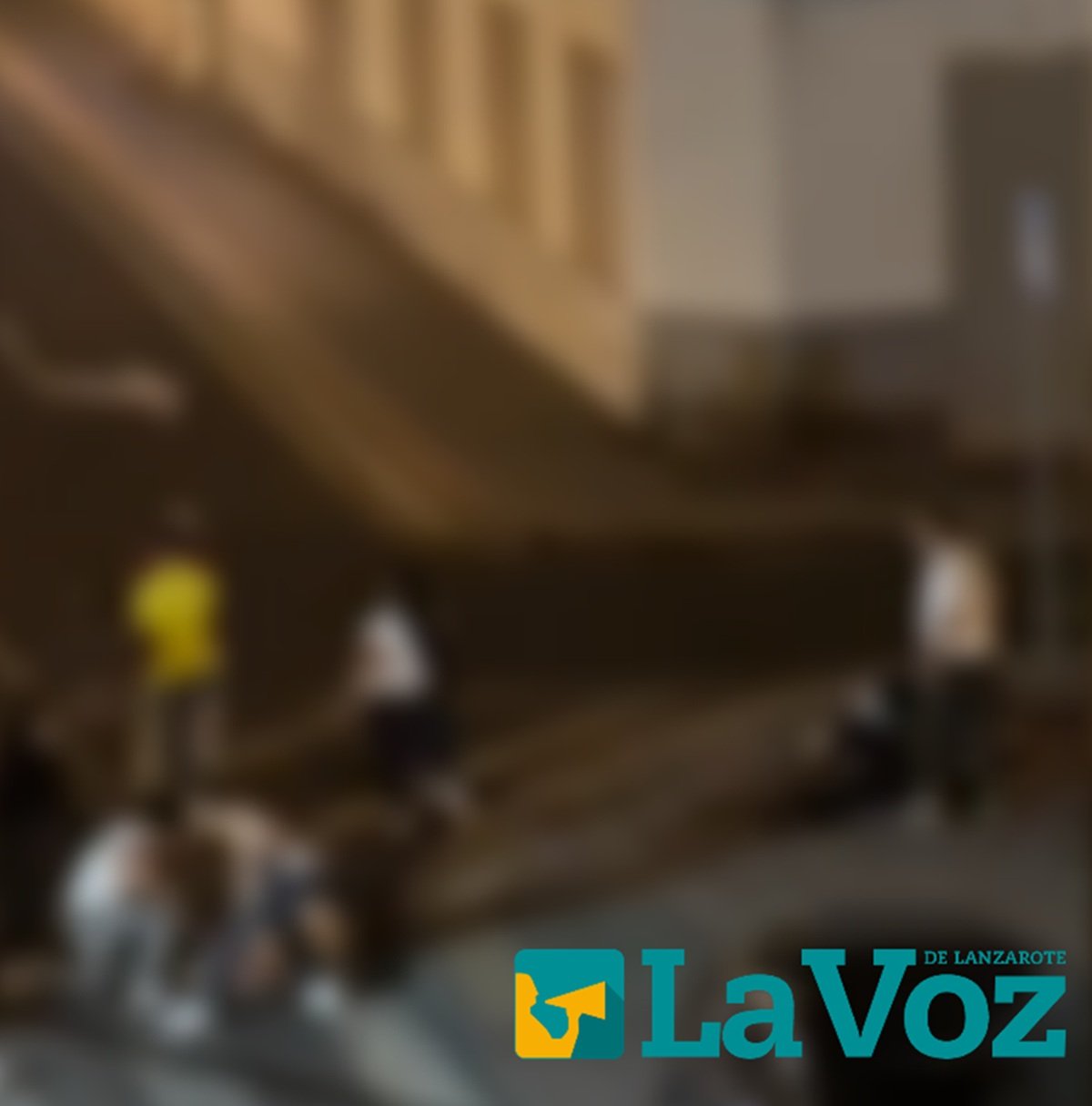 Pelea en una de las calles de Arrecife