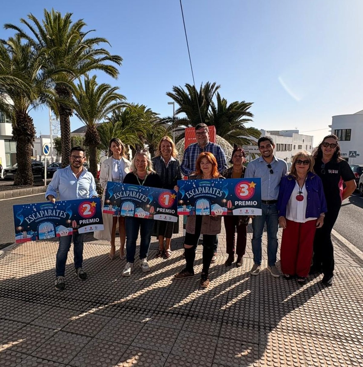 Entrega de premios a los mejores escaparates  en la San Bartolomé Weekend Shopping 2025. Comercio.
