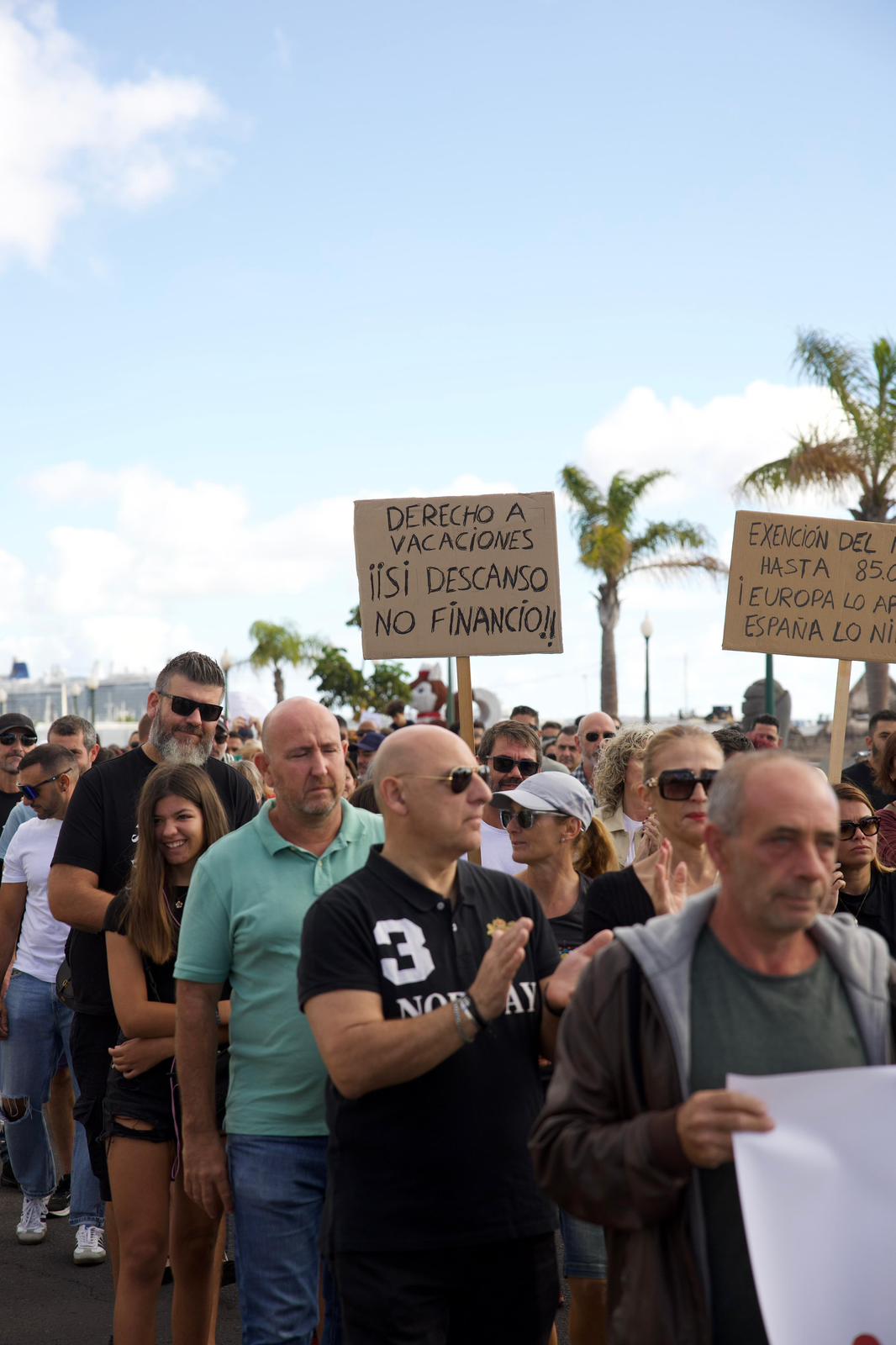 Manifestación de autónomos en Arrecife Manifestación de autónomos en Arrecife