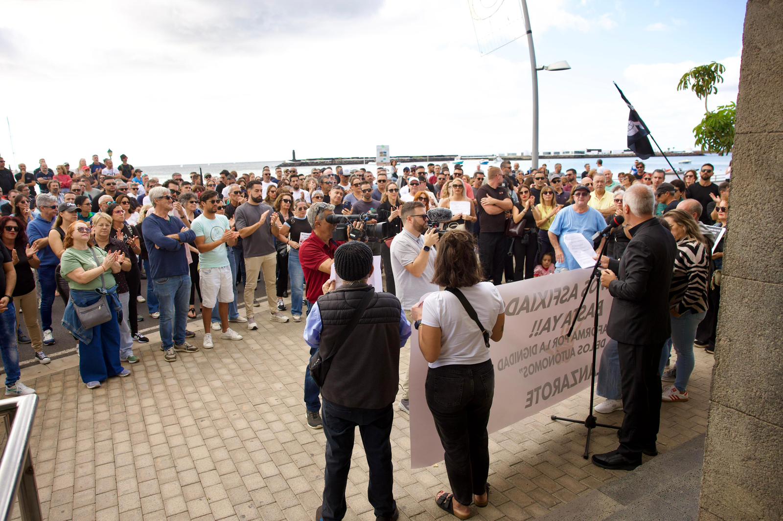 Manifestación de autónomos en Arrecife Manifestación de autónomos en Arrecife