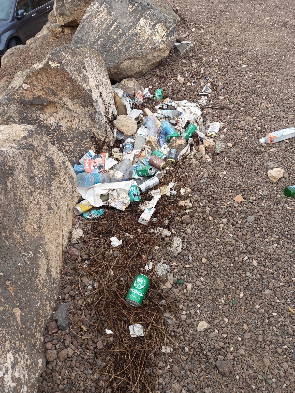 Basura y residuos en el solar
