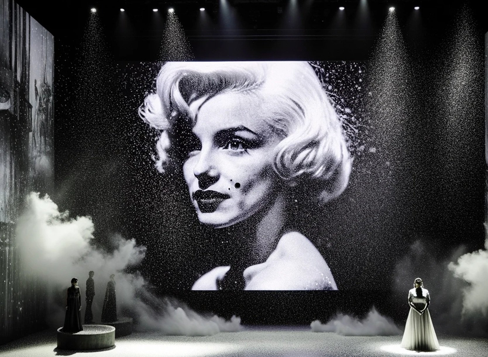 Escena de la ópera 'A solas con Marylin'.