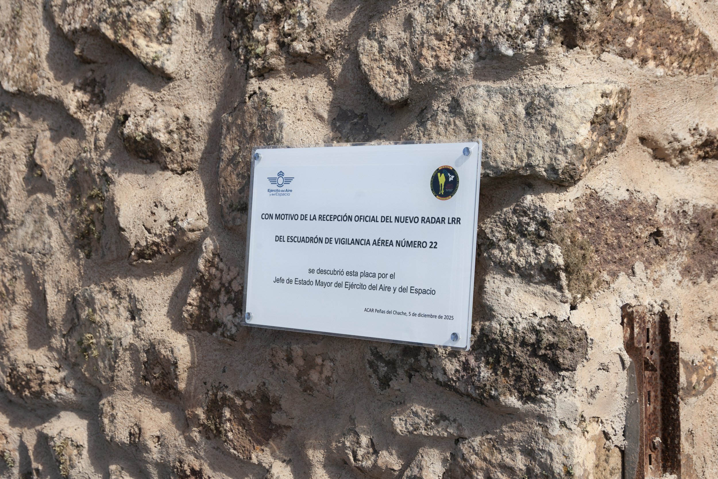 Inauguración del nuevo radar LRR en Peñas del Chache