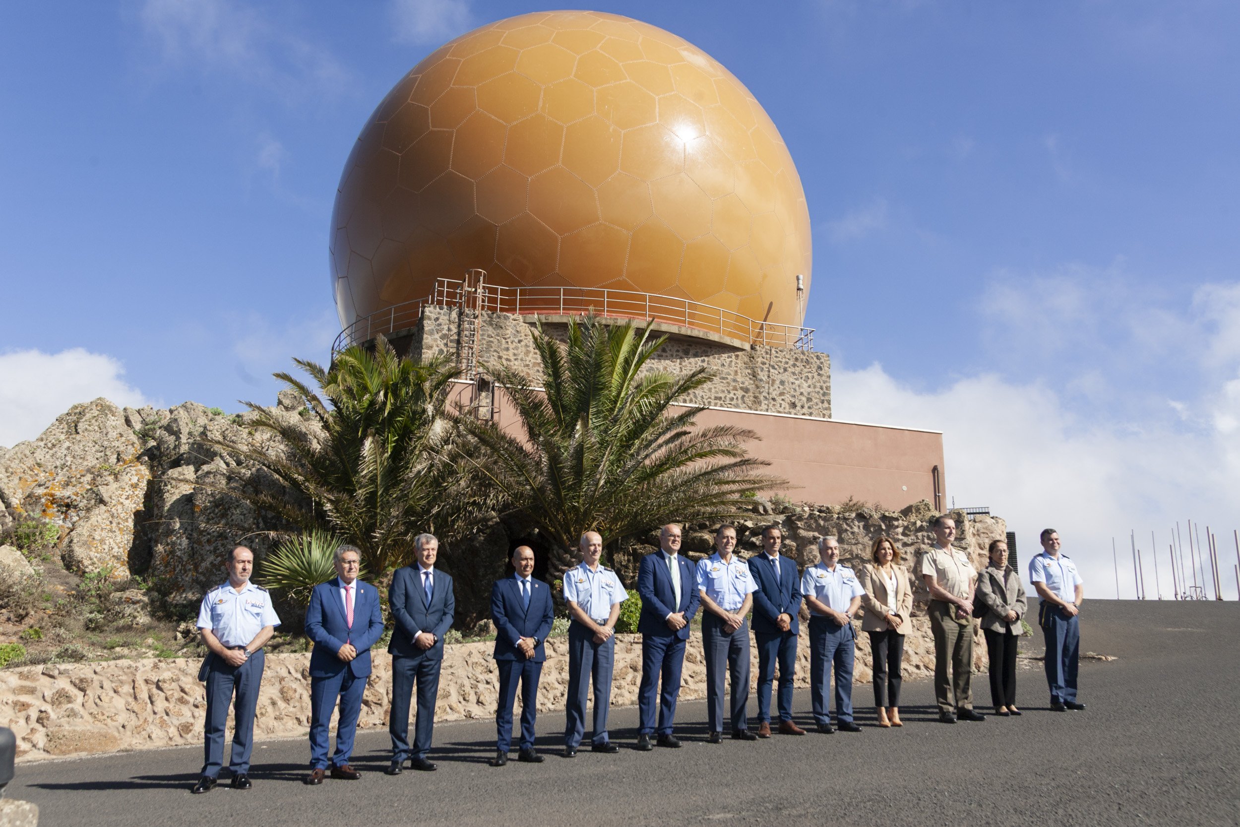 Inauguración del nuevo radar LRR en Peñas del Chache