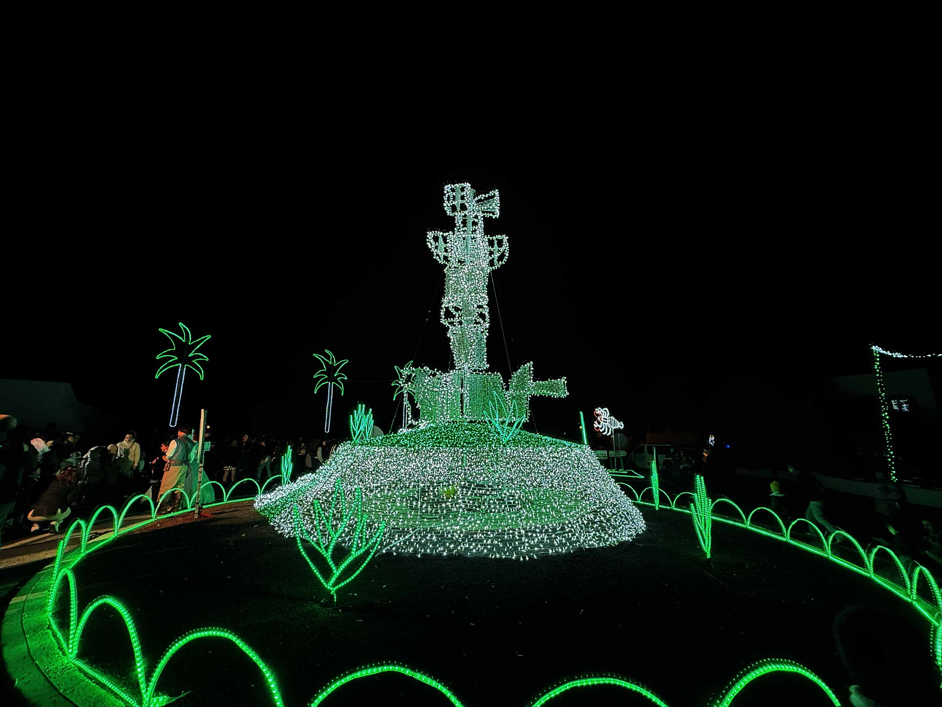 Belén y encendido de Tinajo. Fotos: La Voz.