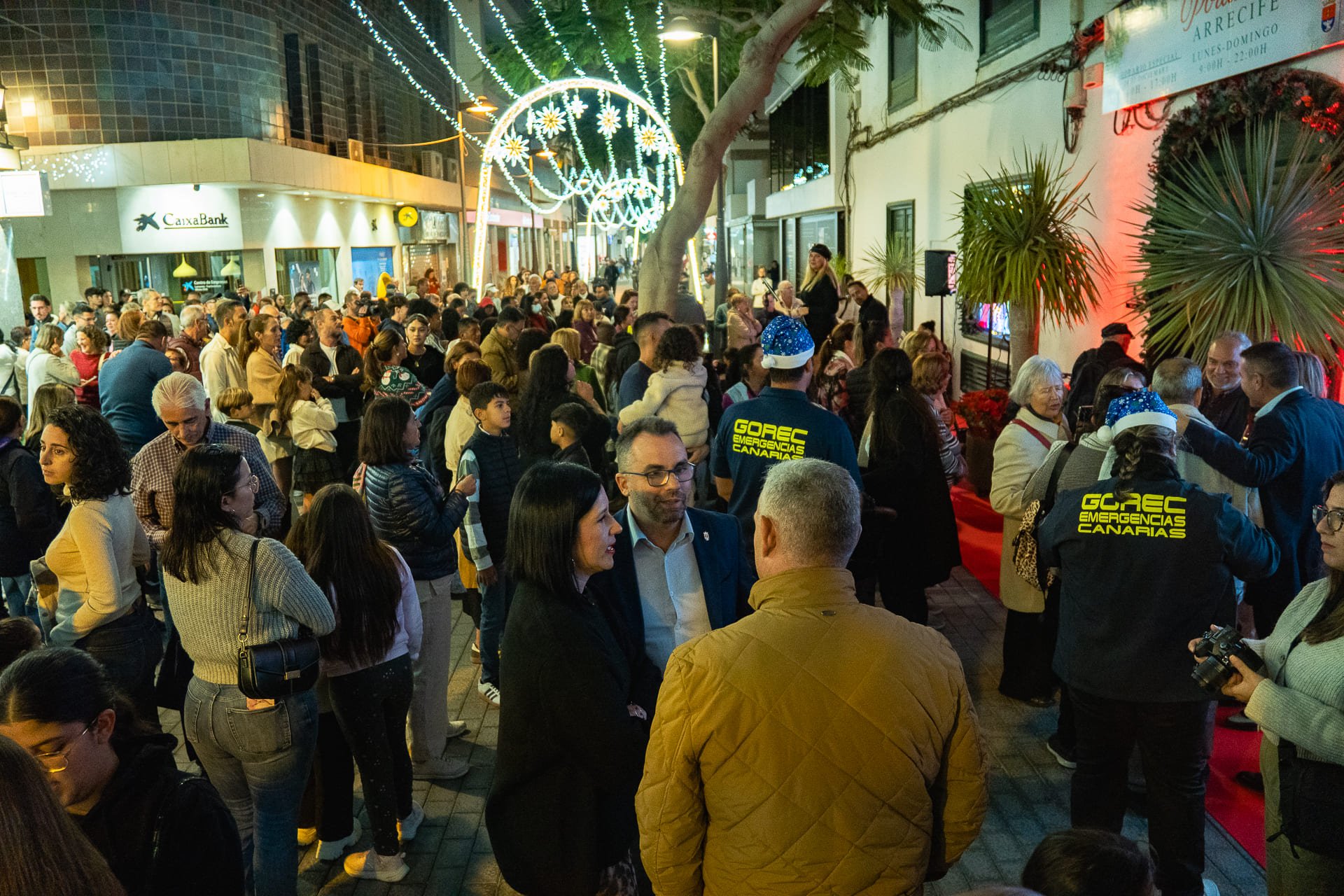 Inauguración del Belén de Arrecife en el Mercadillo. Fotos: Ayuntamiento de Arrecife.