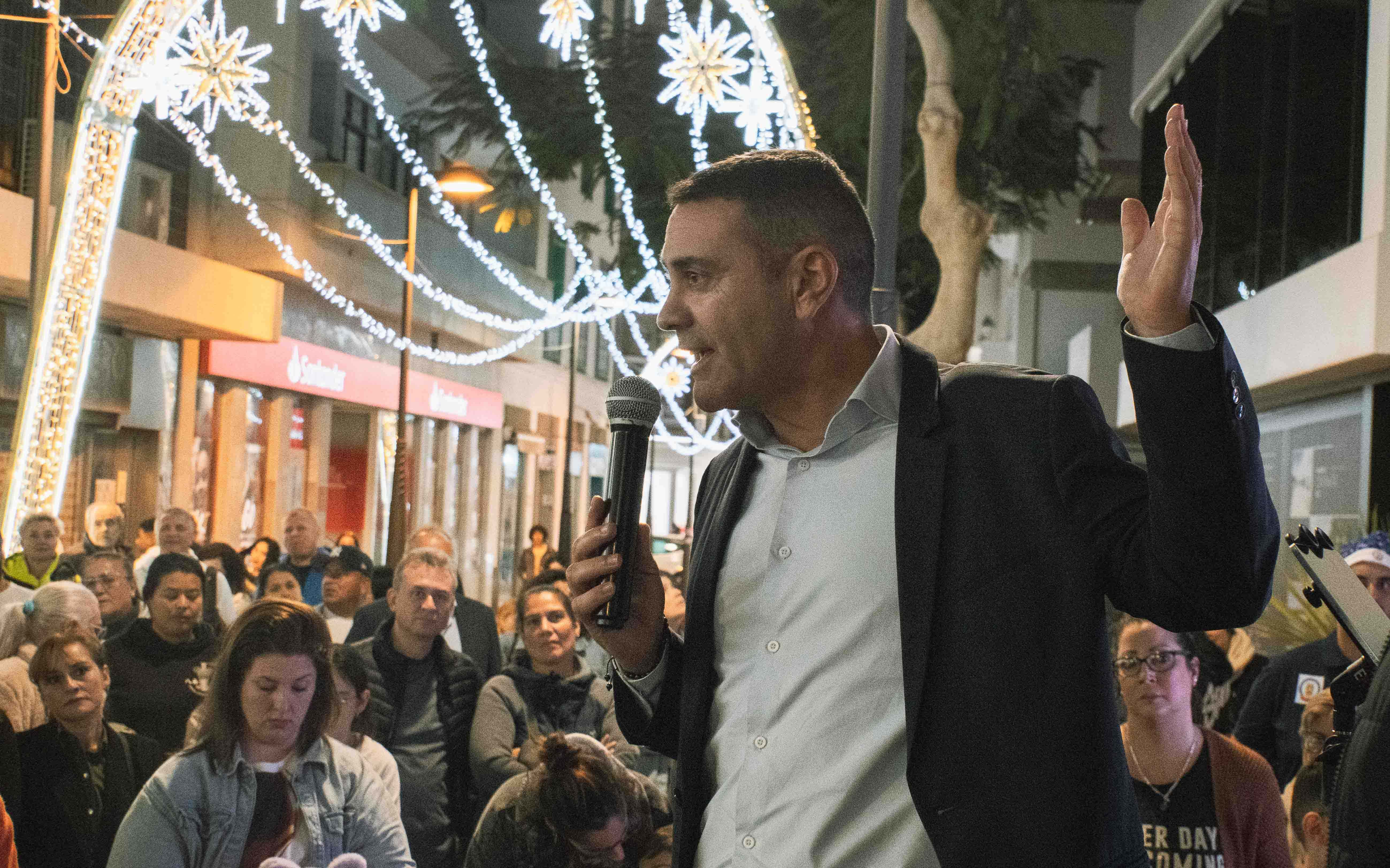 Inauguración del Belén de Arrecife en el Mercadillo. Fotos: Ayuntamiento de Arrecife.