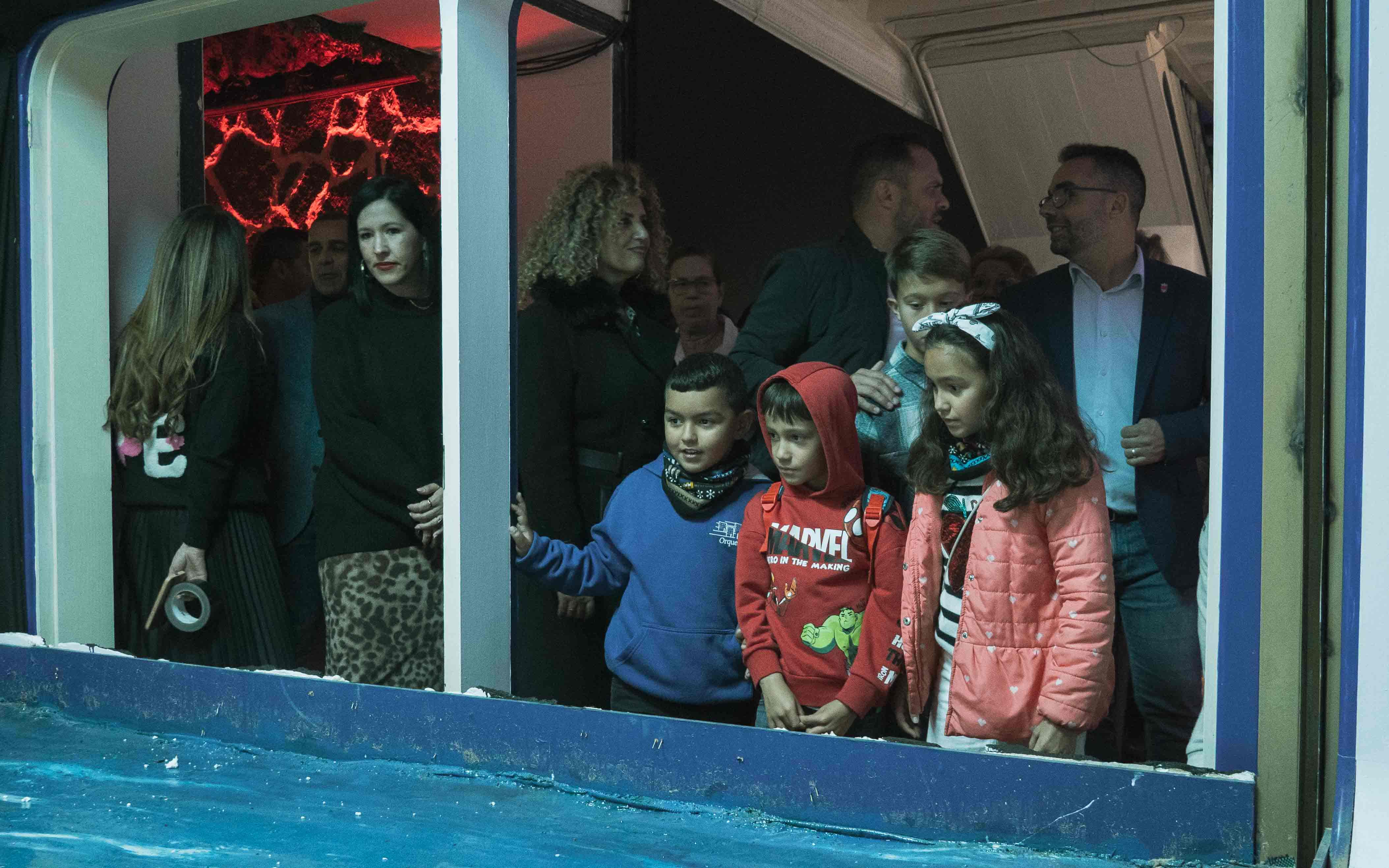 Inauguración del Belén de Arrecife en el Mercadillo. Fotos: Ayuntamiento de Arrecife.