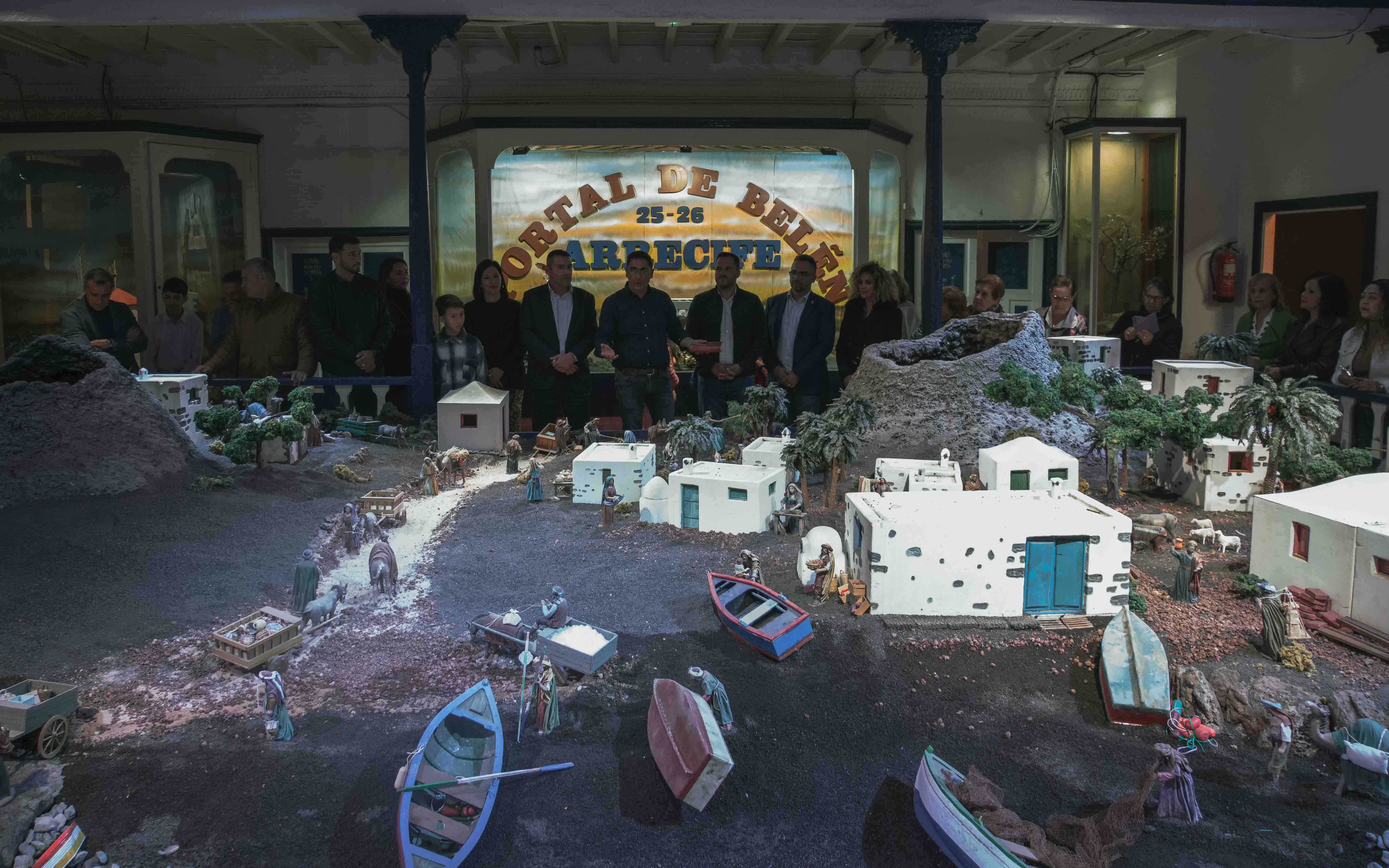 Inauguración del Belén de Arrecife en el Mercadillo. Fotos: Ayuntamiento de Arrecife. Inauguración del Belén de Arrecife en el Mercadillo. Fotos: Ayuntamiento de Arrecife.