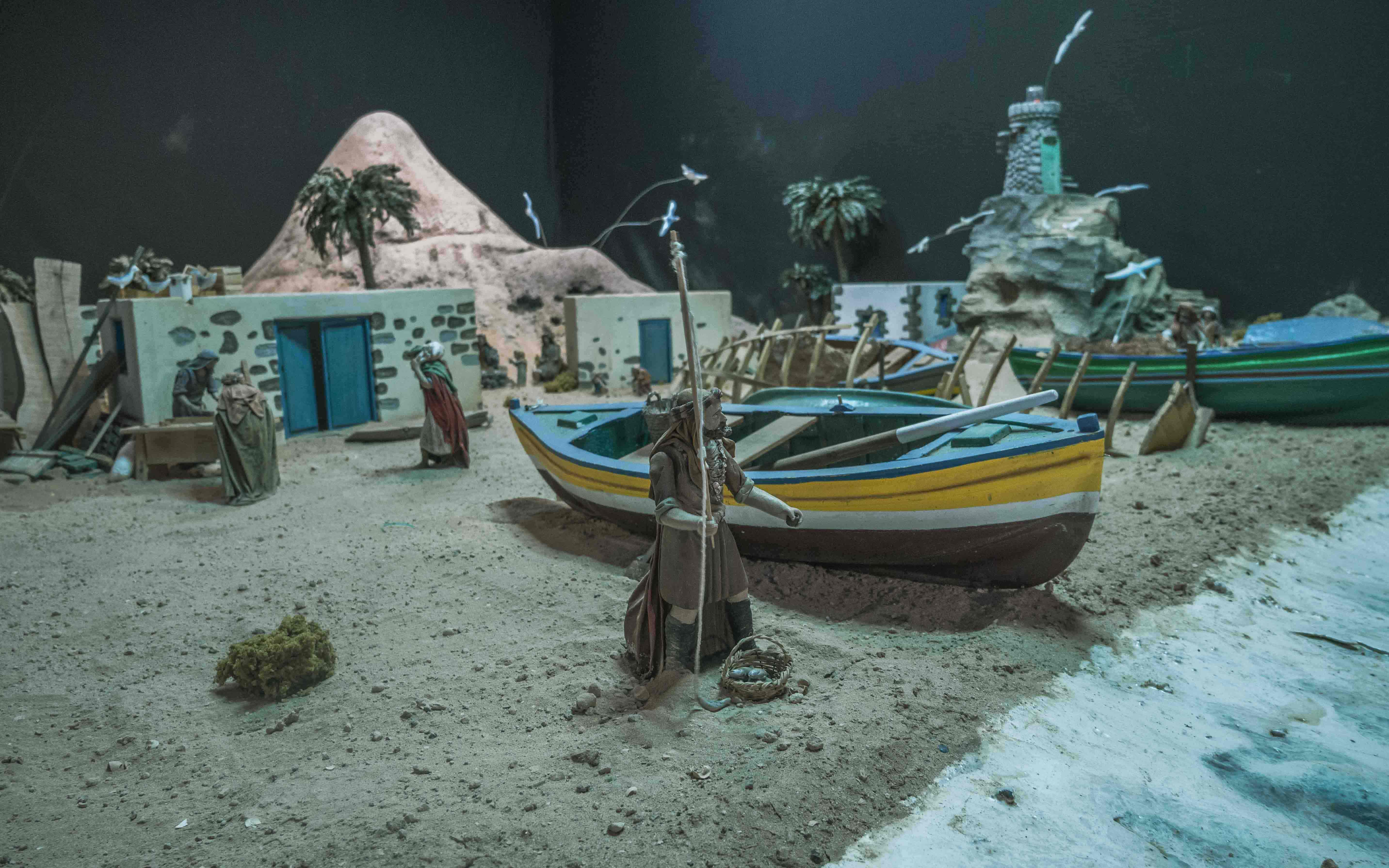 Inauguración del Belén de Arrecife en el Mercadillo. Fotos: Ayuntamiento de Arrecife.