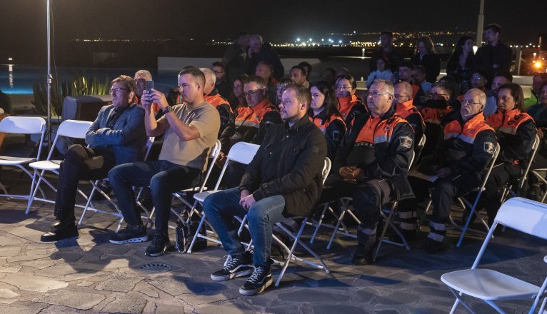 Homenaje a Protección Civil. 