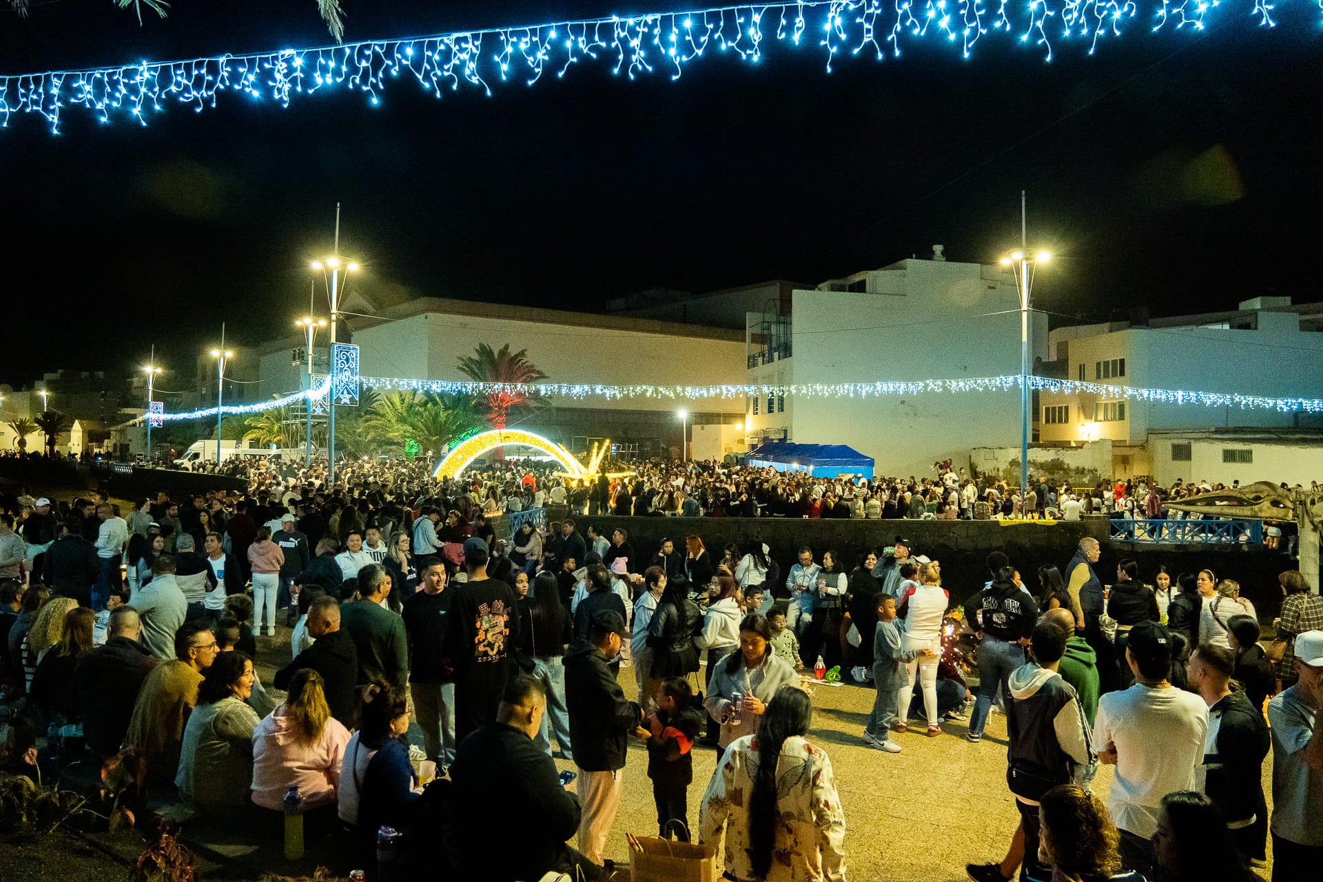 Noche de Velitas en Arrecife. Foto: Ayuntamiento de Arrecife.