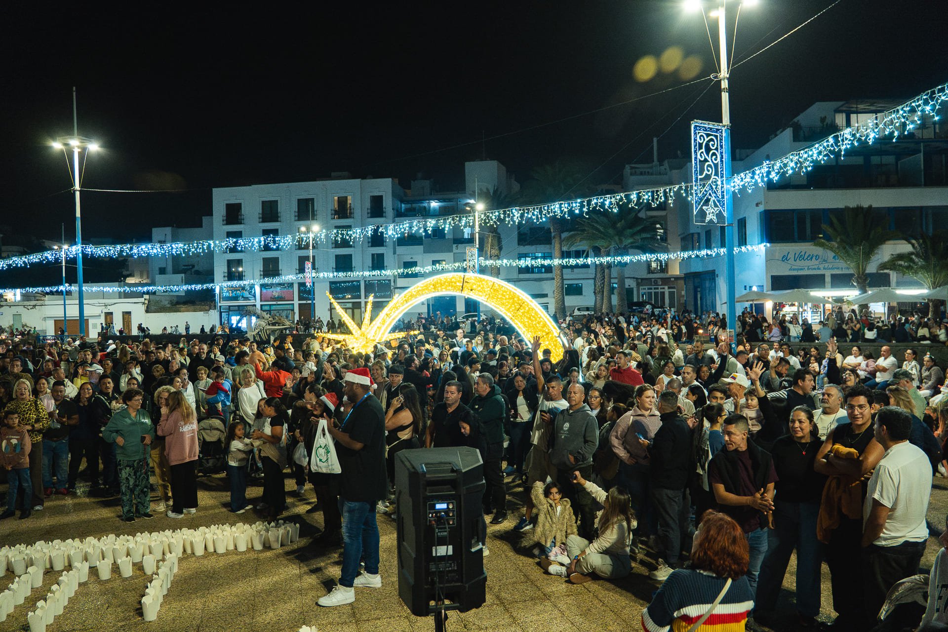 Noche de Velitas en Arrecife. Foto: Ayuntamiento de Arrecife.