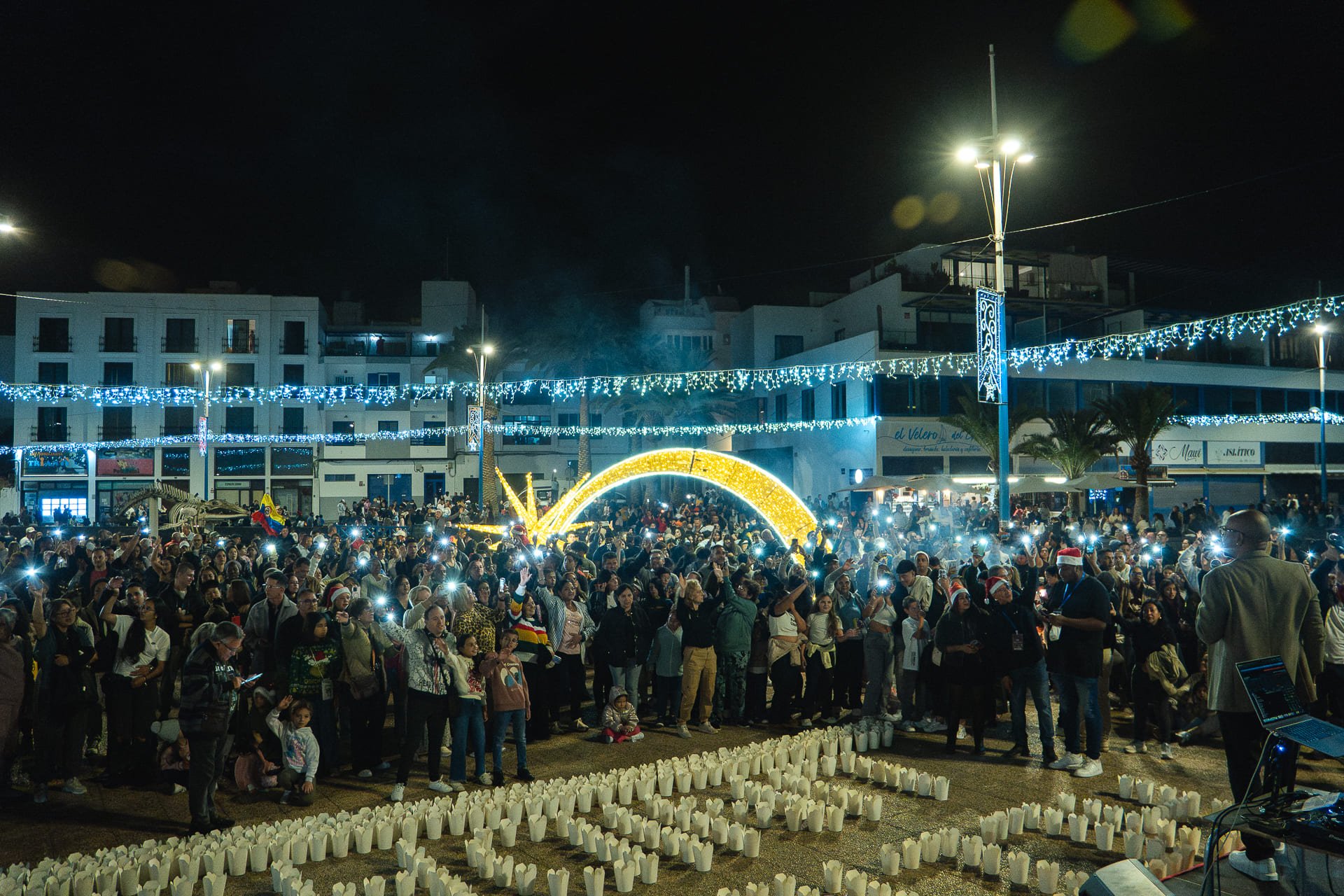 Noche de Velitas en Arrecife. Foto: Ayuntamiento de Arrecife.