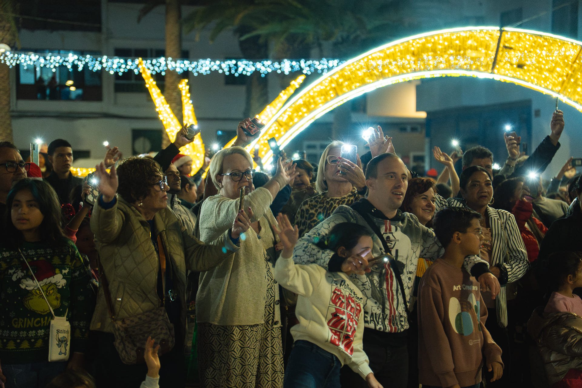 Noche de Velitas en Arrecife. Foto: Ayuntamiento de Arrecife.