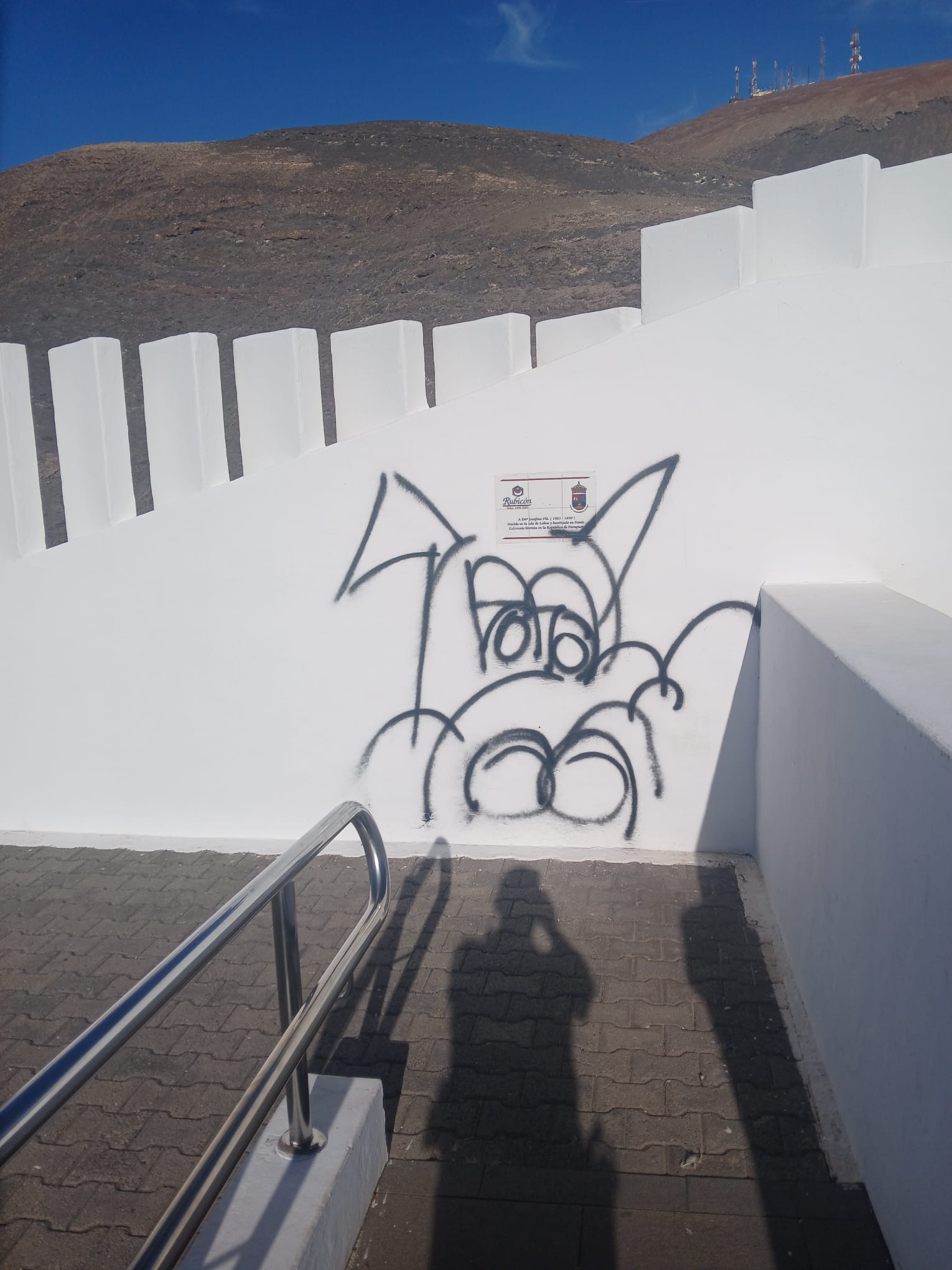 Actos vandálicos en Femés Actos vandálicos en Femés